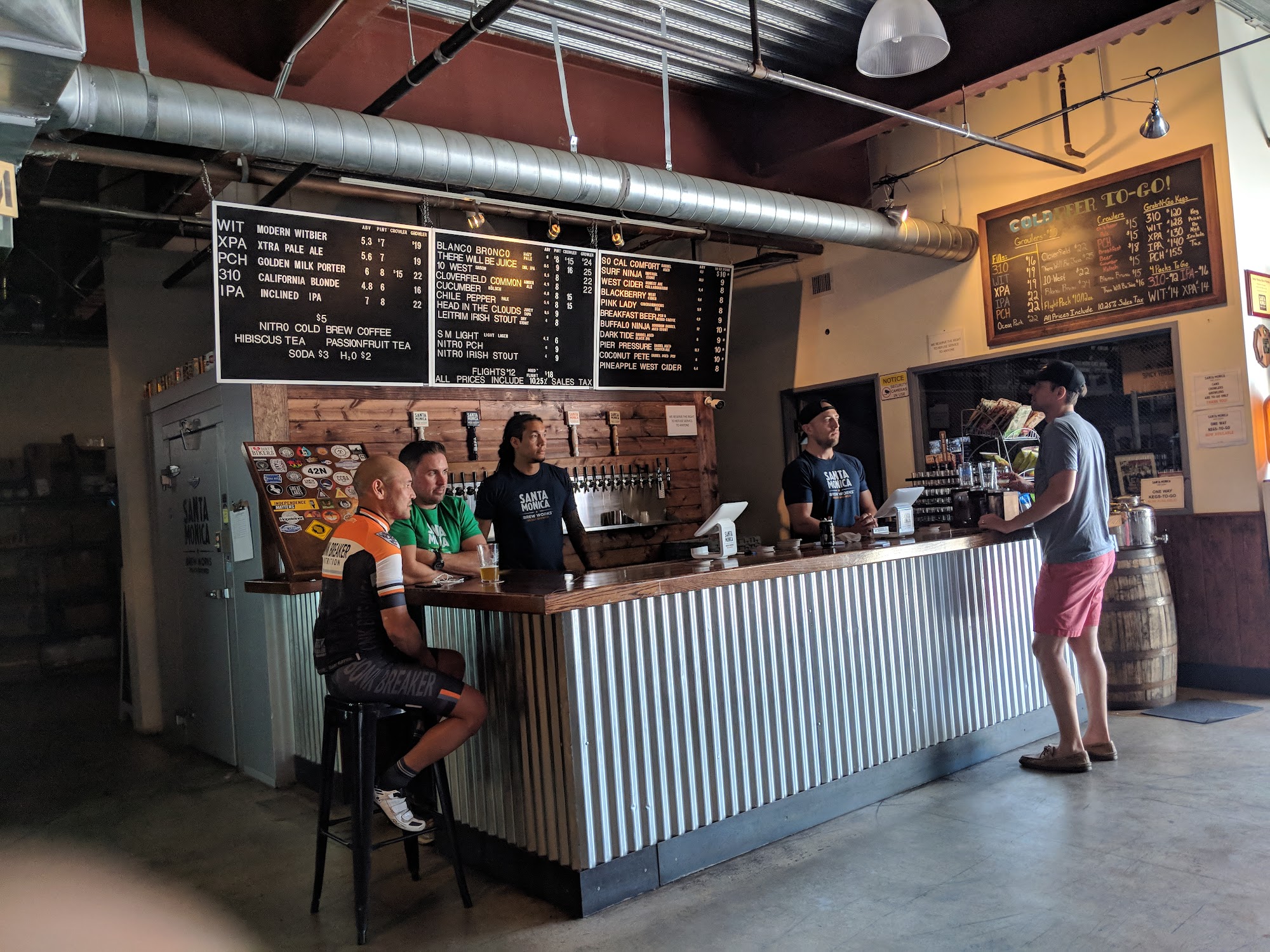 Santa Monica Brew Works Menu