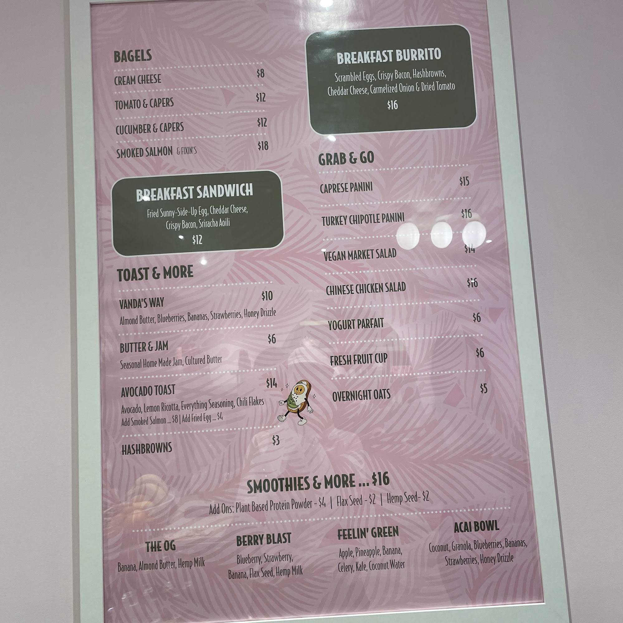 Gene's Cafe Menu