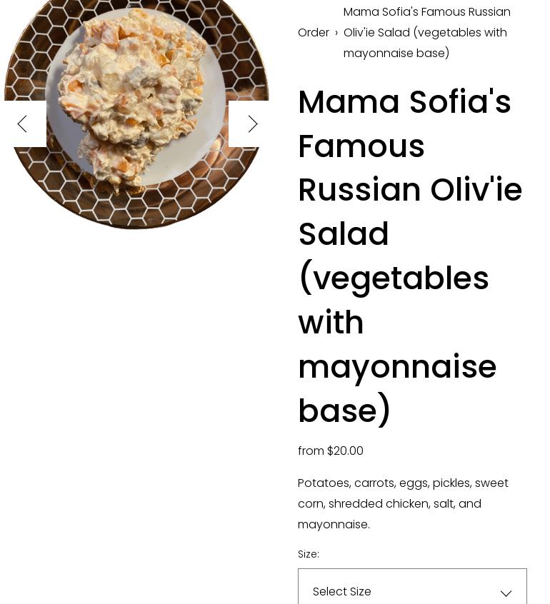 Mama Sofia's Yummy Food Menu