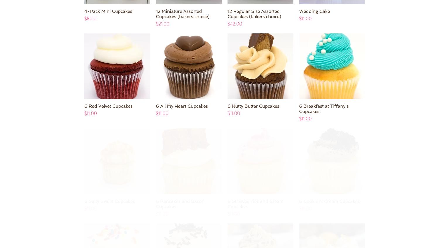 Sugar Babies Bake Shop Menu