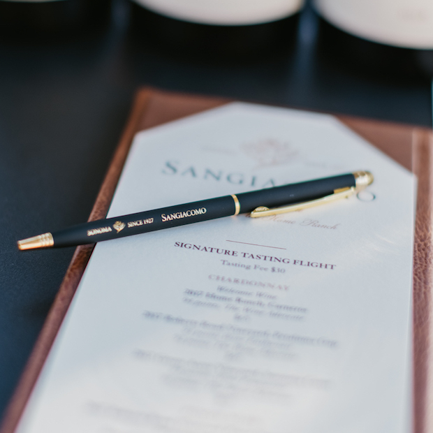 Sangiacomo Vineyards Menu