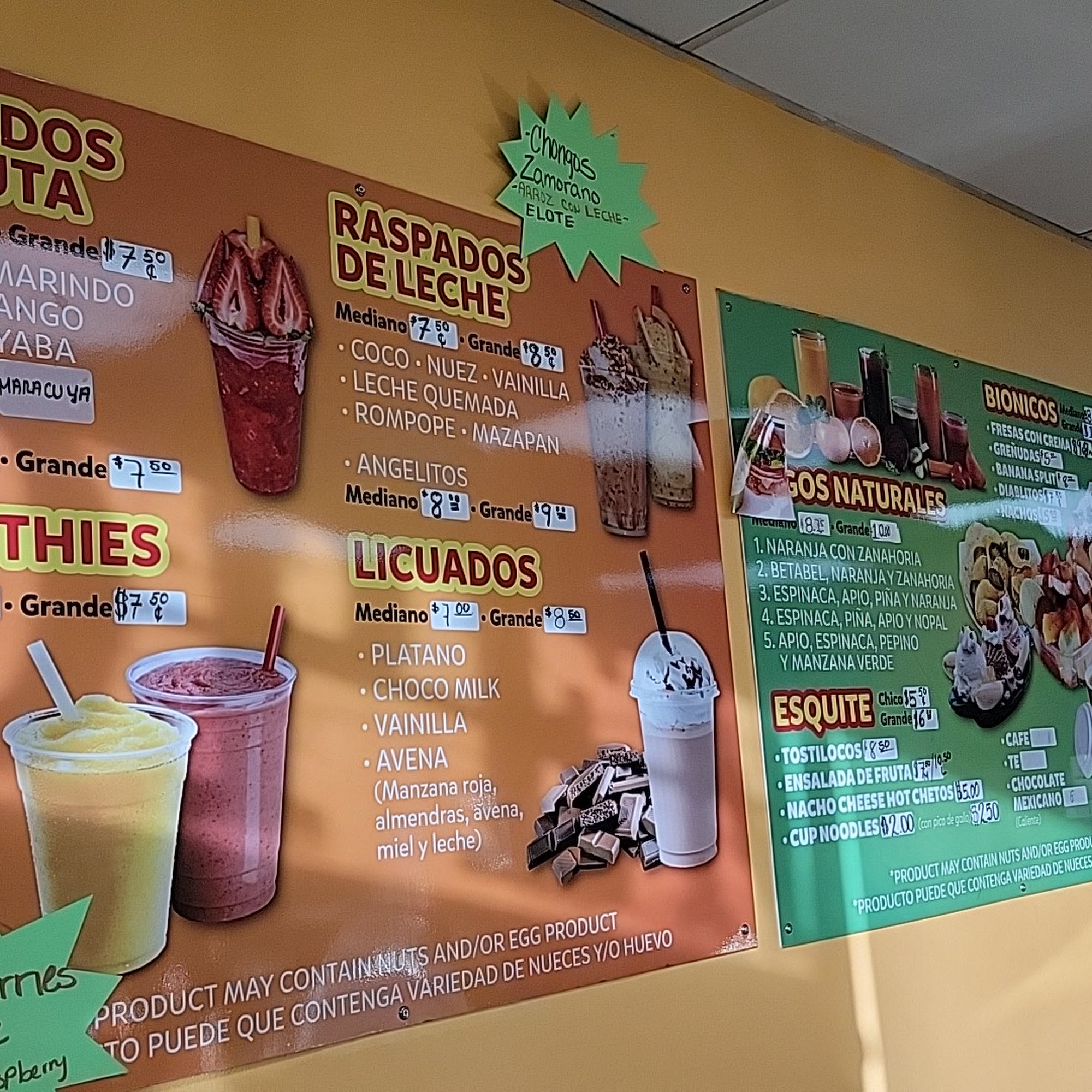Bionicos y Raspados Pajarita
