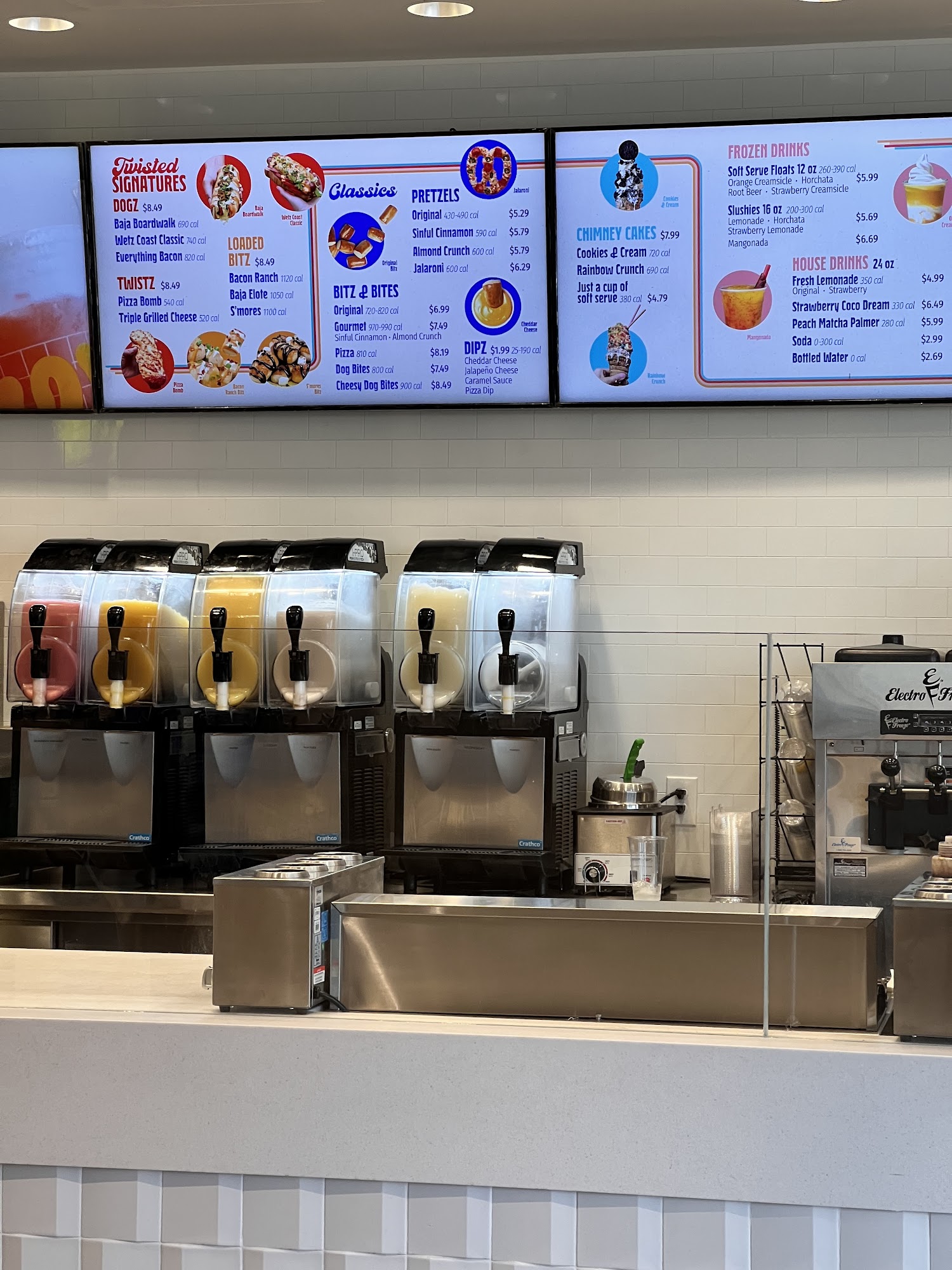 Wetzel's Pretzels Menu