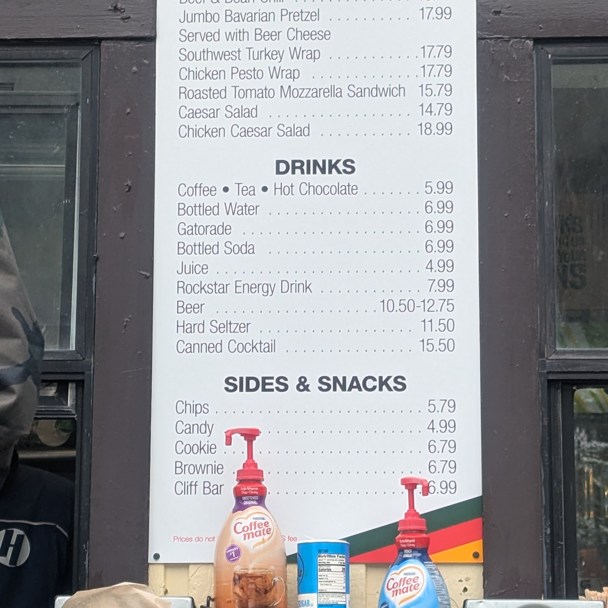 Umbrella Bar Menu