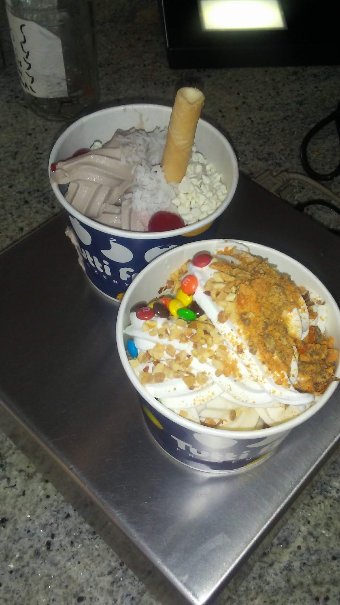 Tutti Frutti Frozen Yogurt Menu