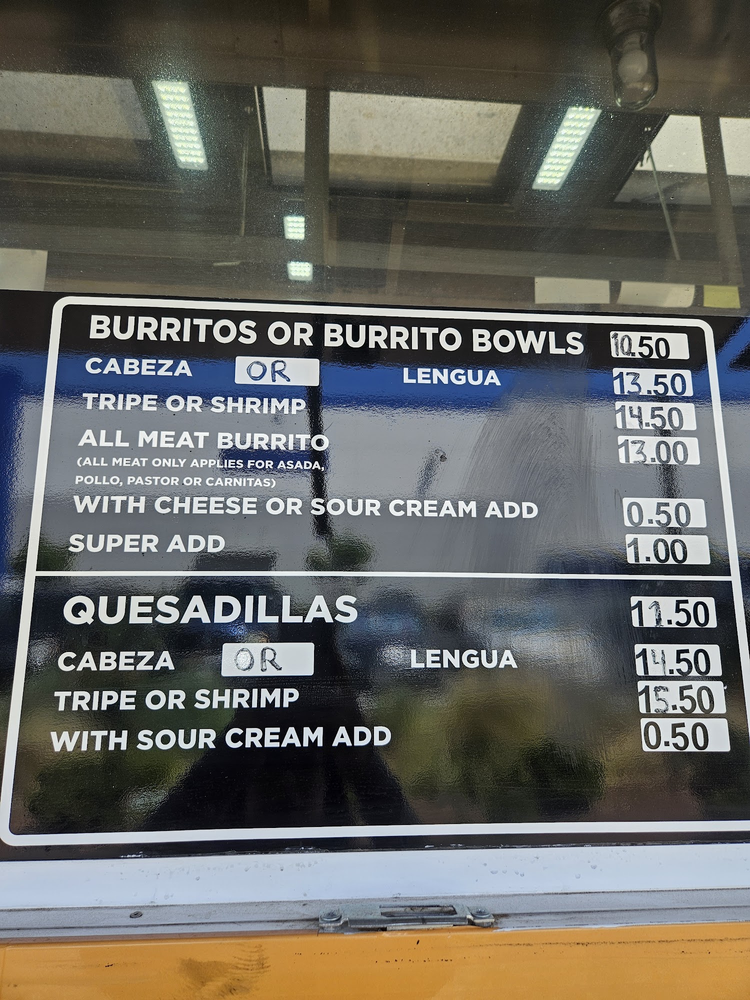 Tacos La Kora 2 Menu