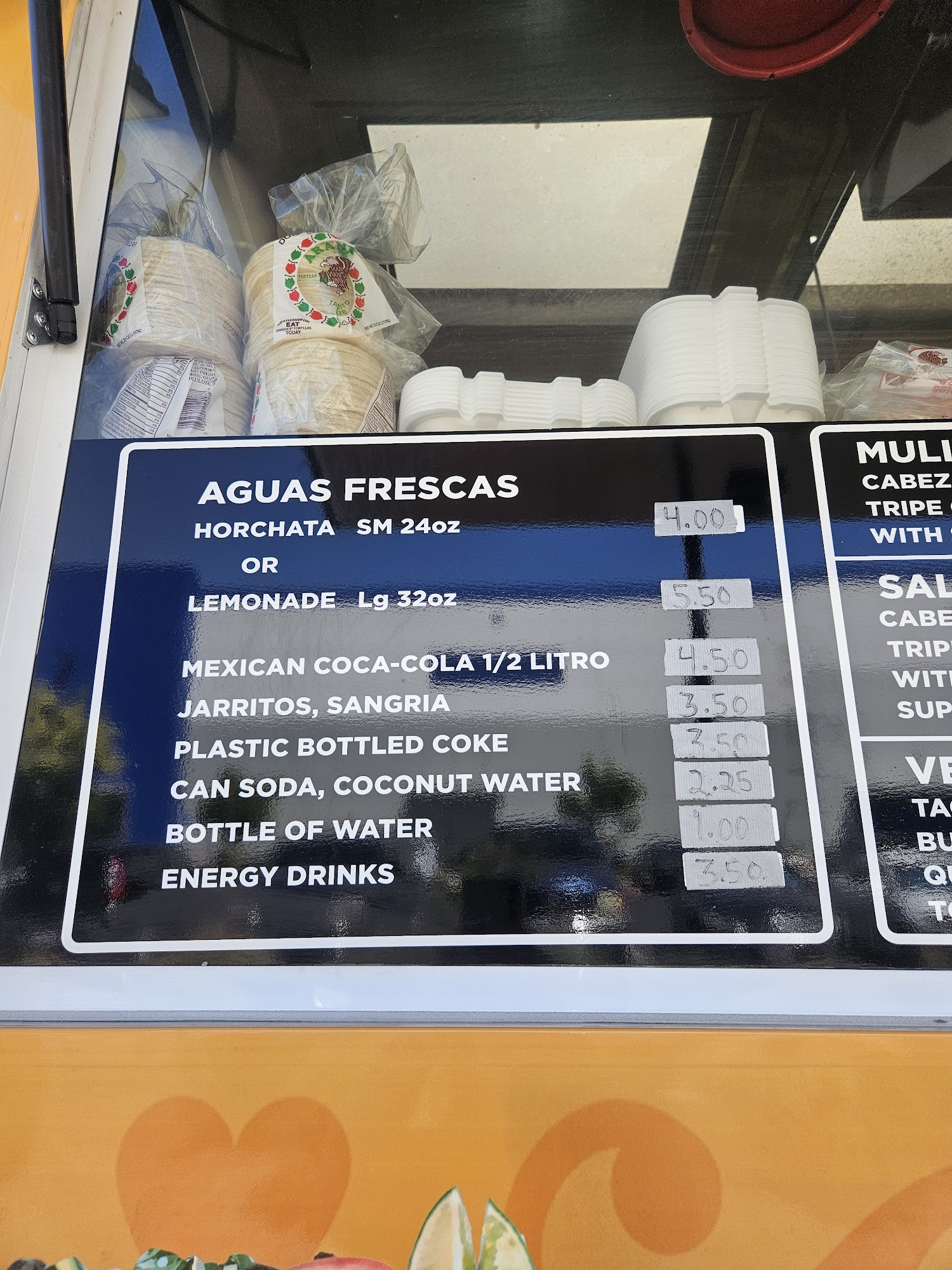 Tacos La Kora 2 Menu