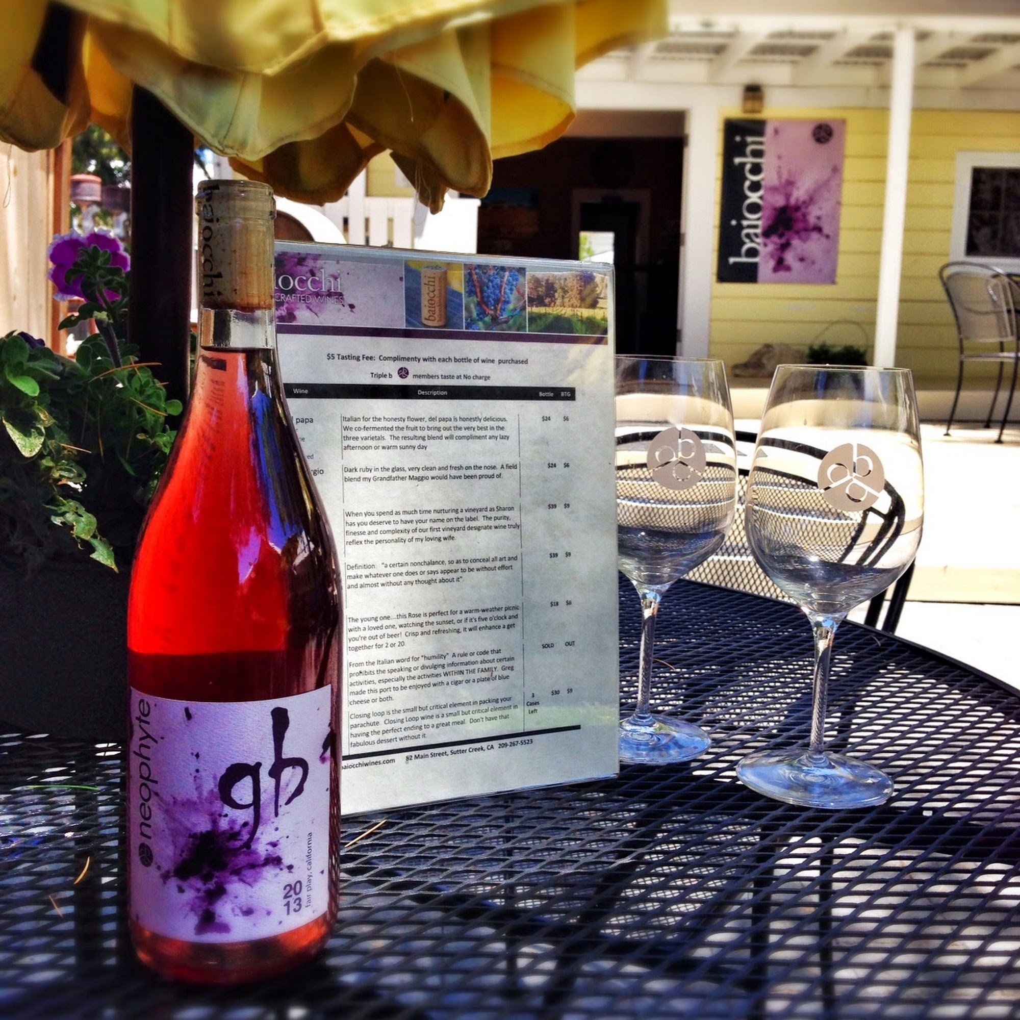 Baiocchi Wines Tasting Room Sutter Creek