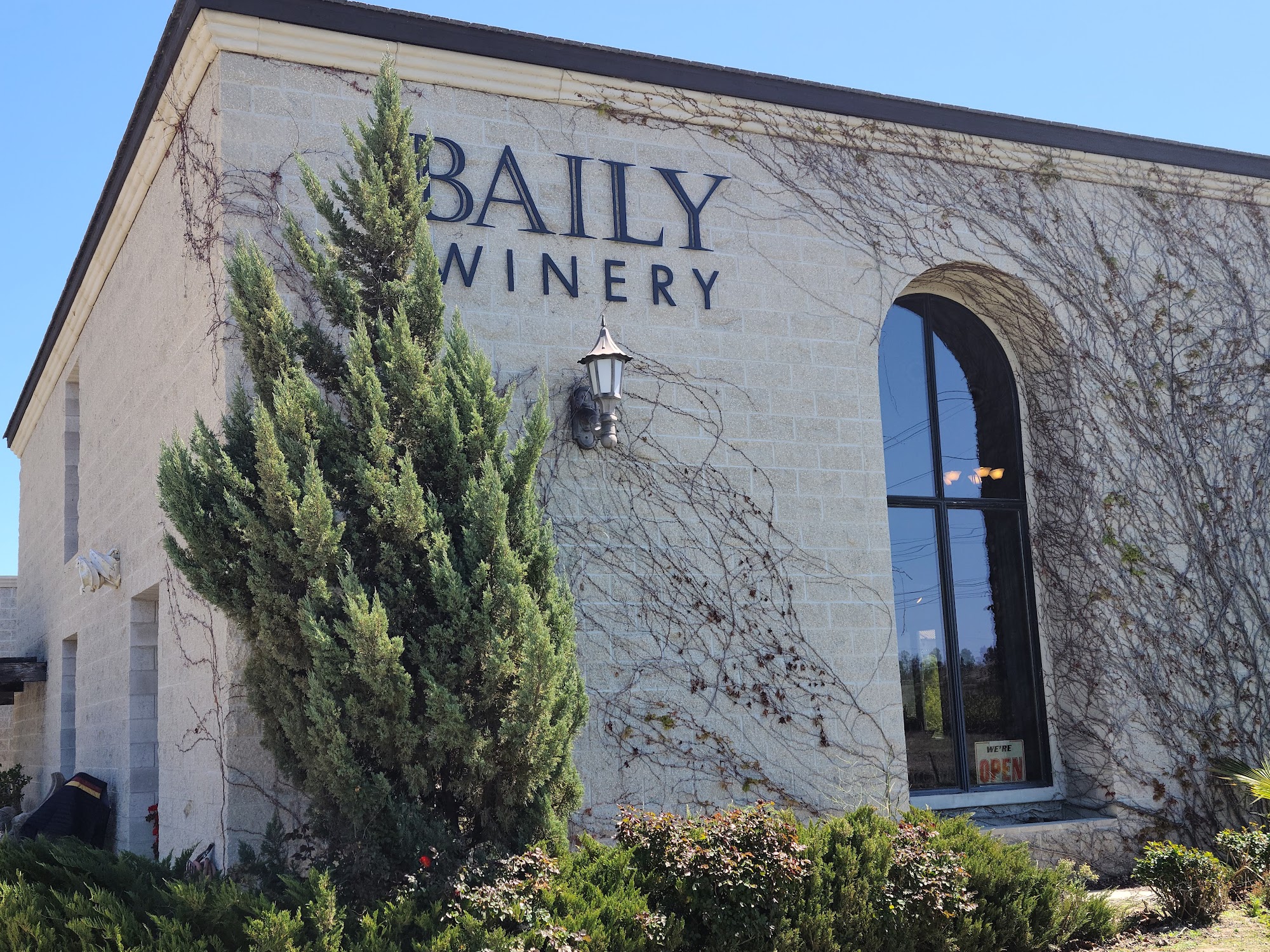 Baily Vineyard Menu