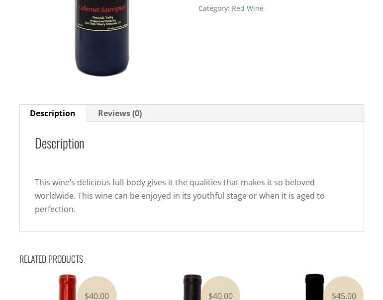 Foot Path Winery Menu