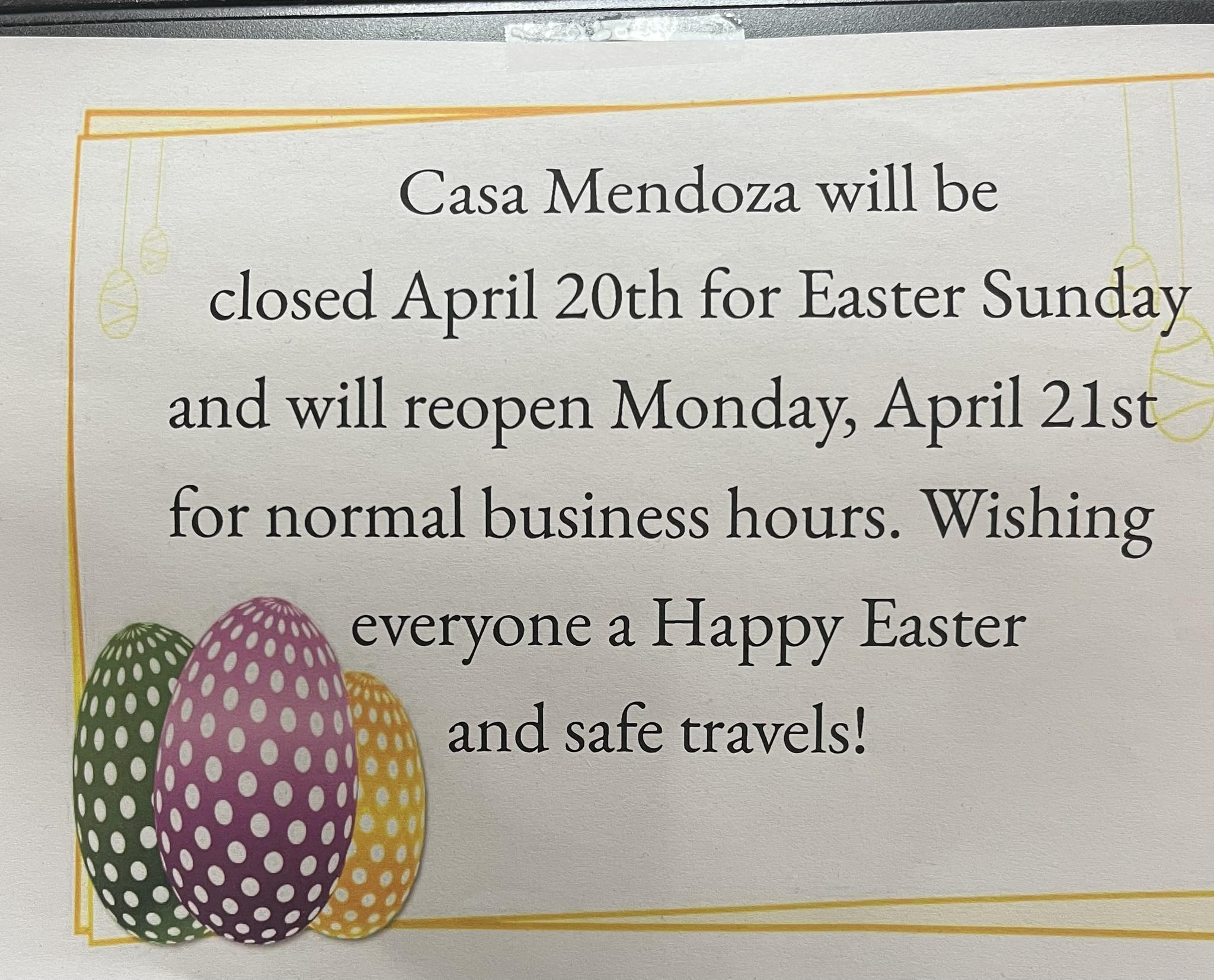 Casa Mendoza Mexican Restaurant Three Rivers