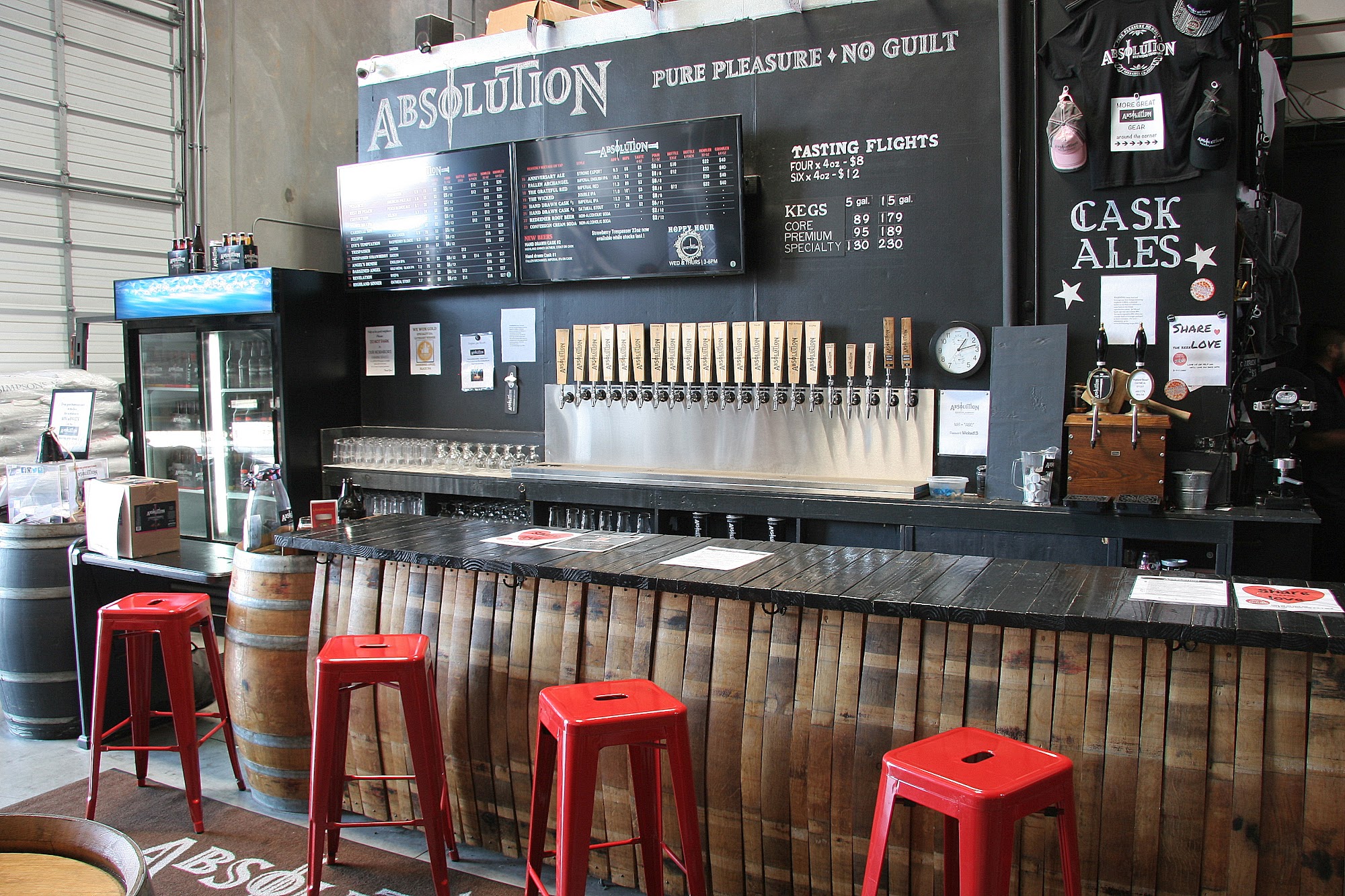 Absolution Brewing Company Menu