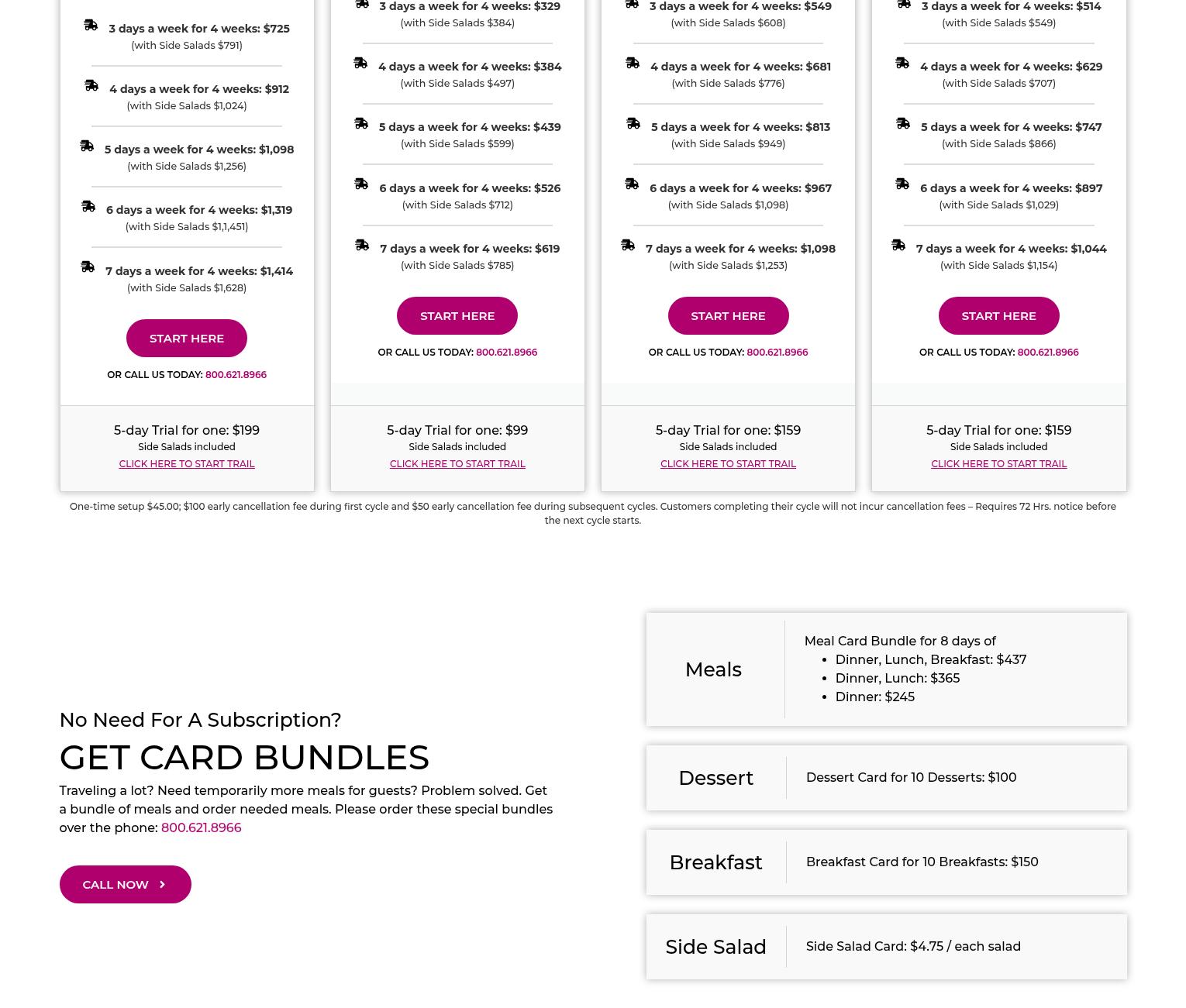 Martha's Senior Gourmet Menu