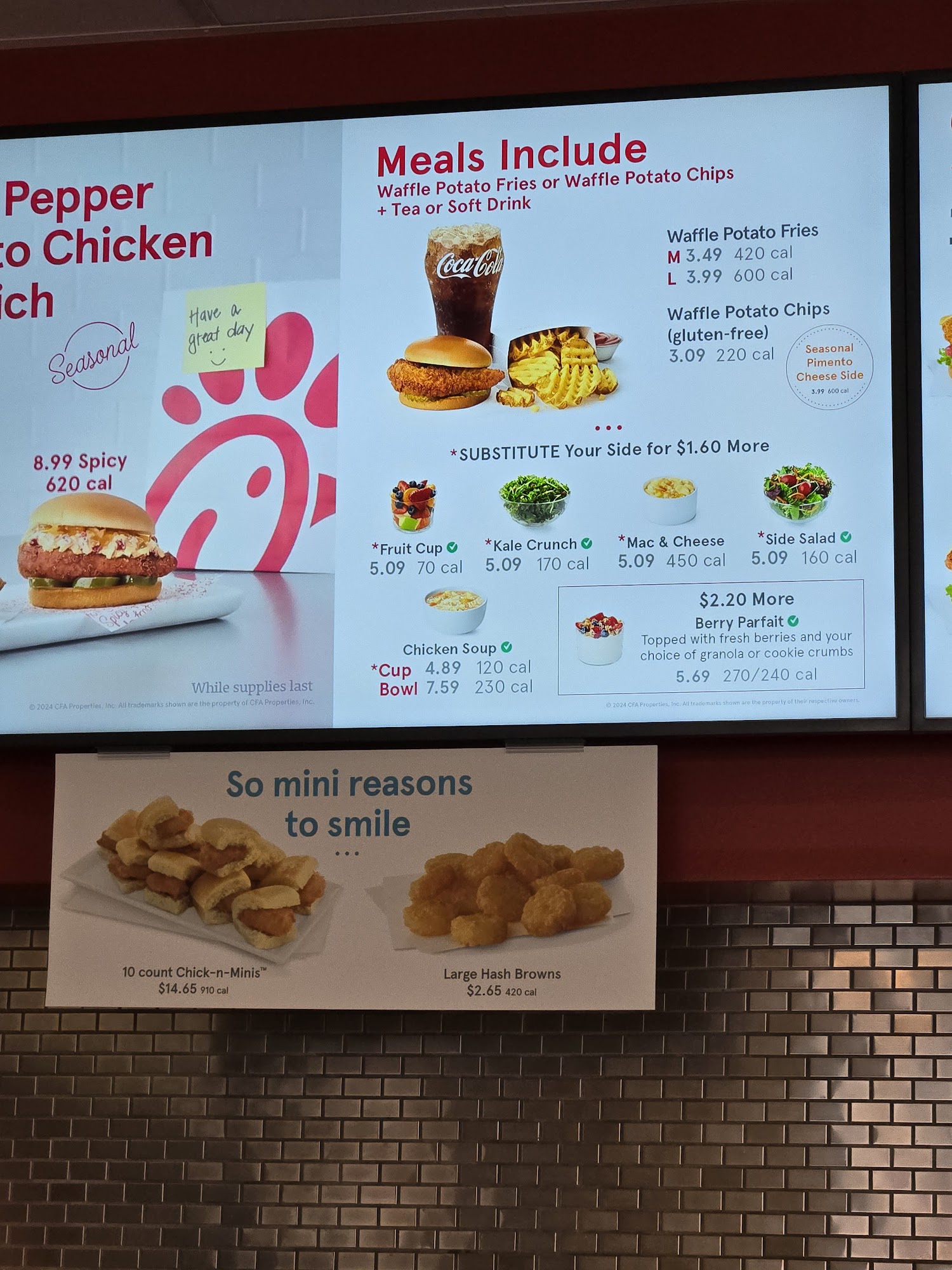 Chick-fil-A Menu