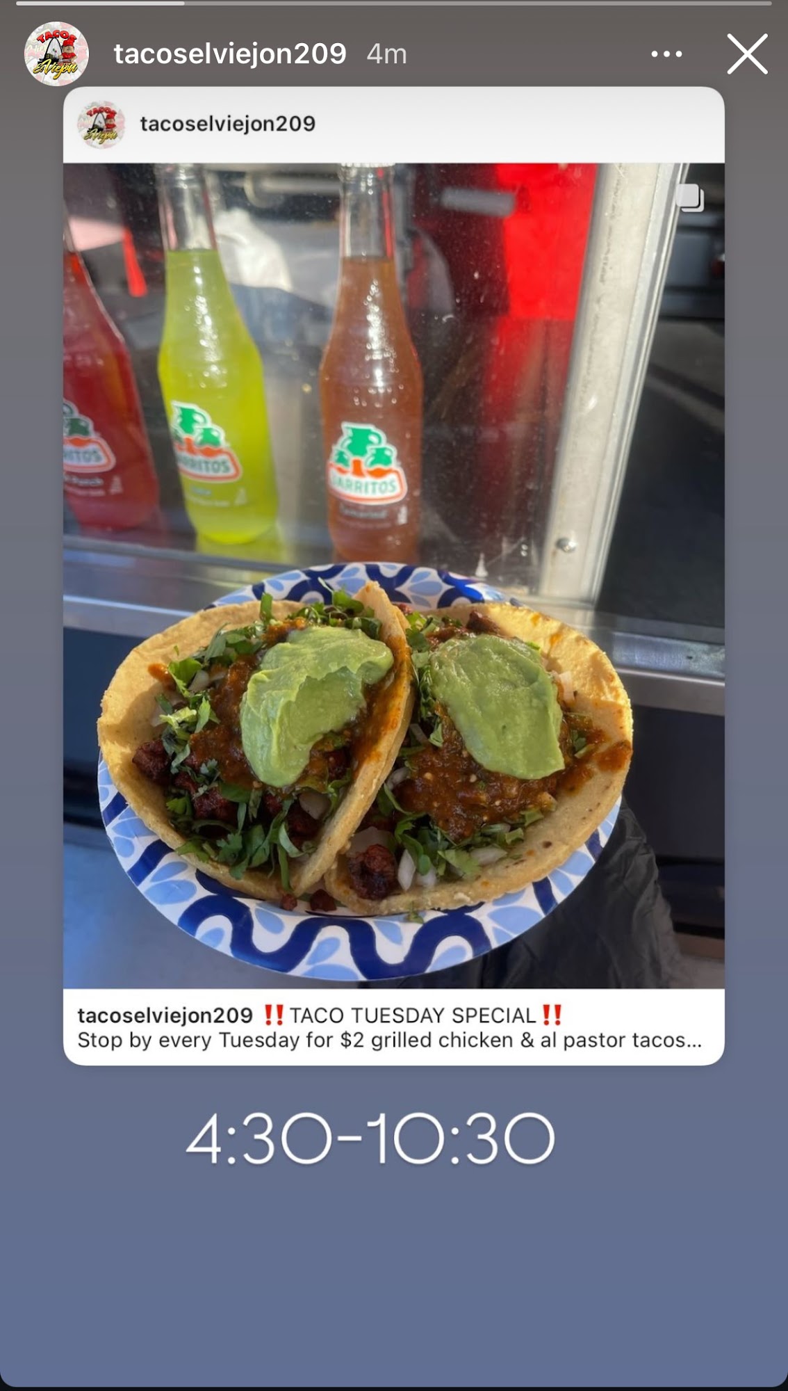 Tacos el viejon Menu