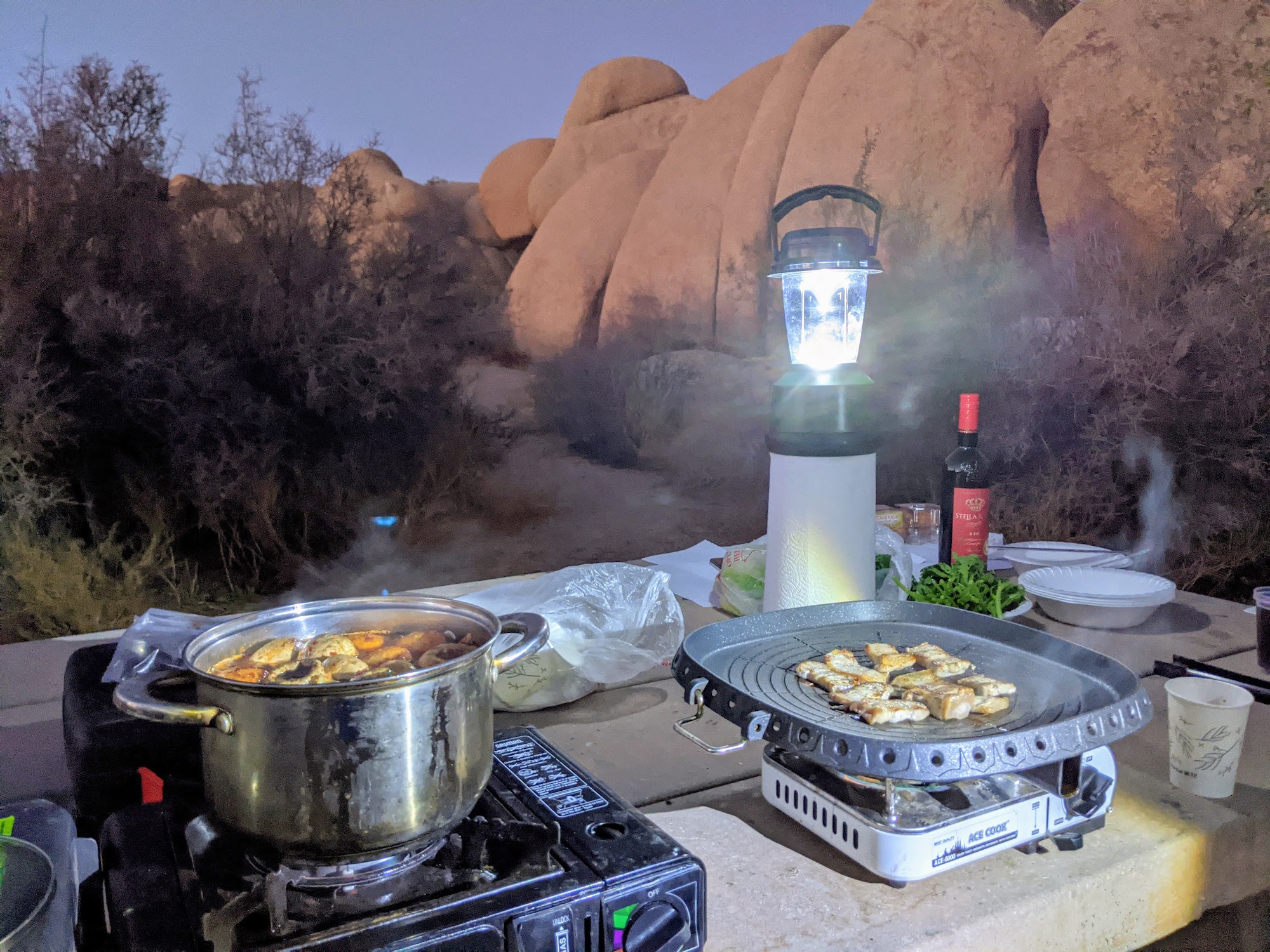 Jumbo Rocks Campground Menu