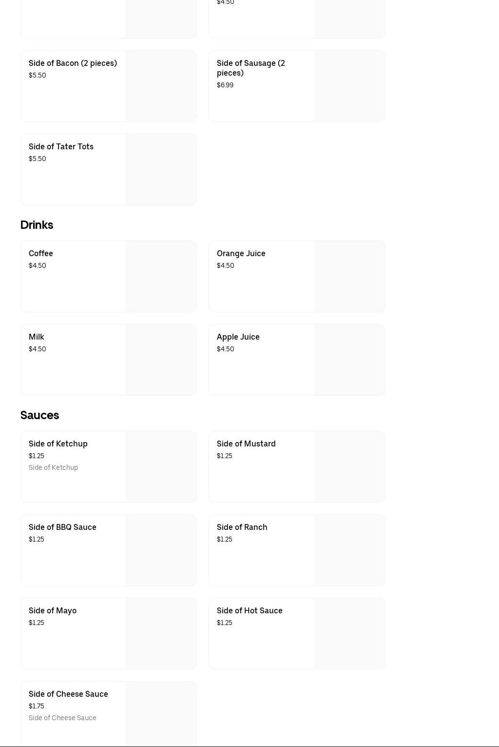 World Gardens Café Menu