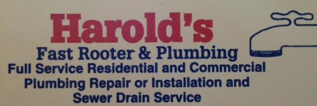 Harold's Fast Rooter & Plumbing
