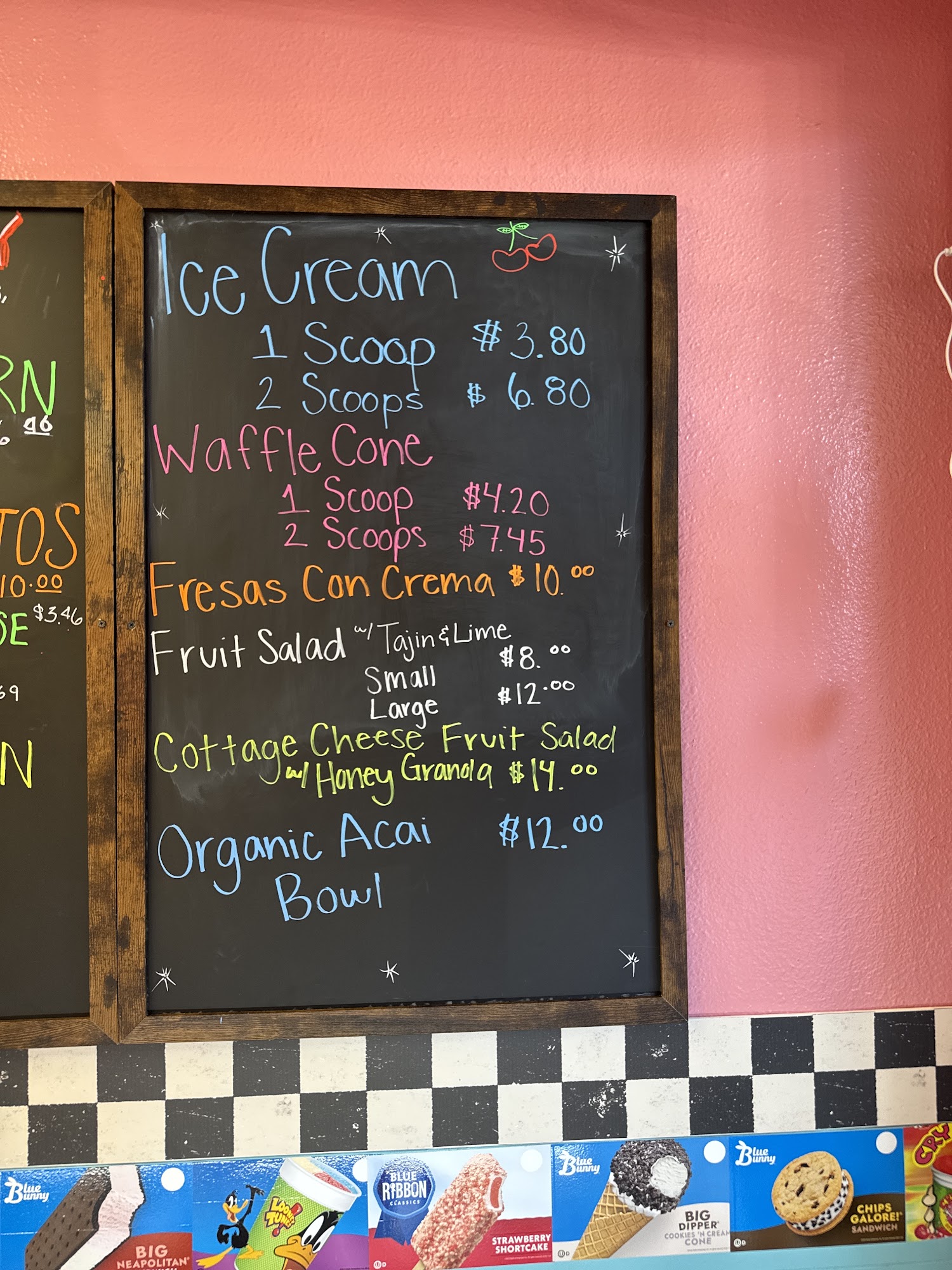 Rock N Roll Scoops Menu