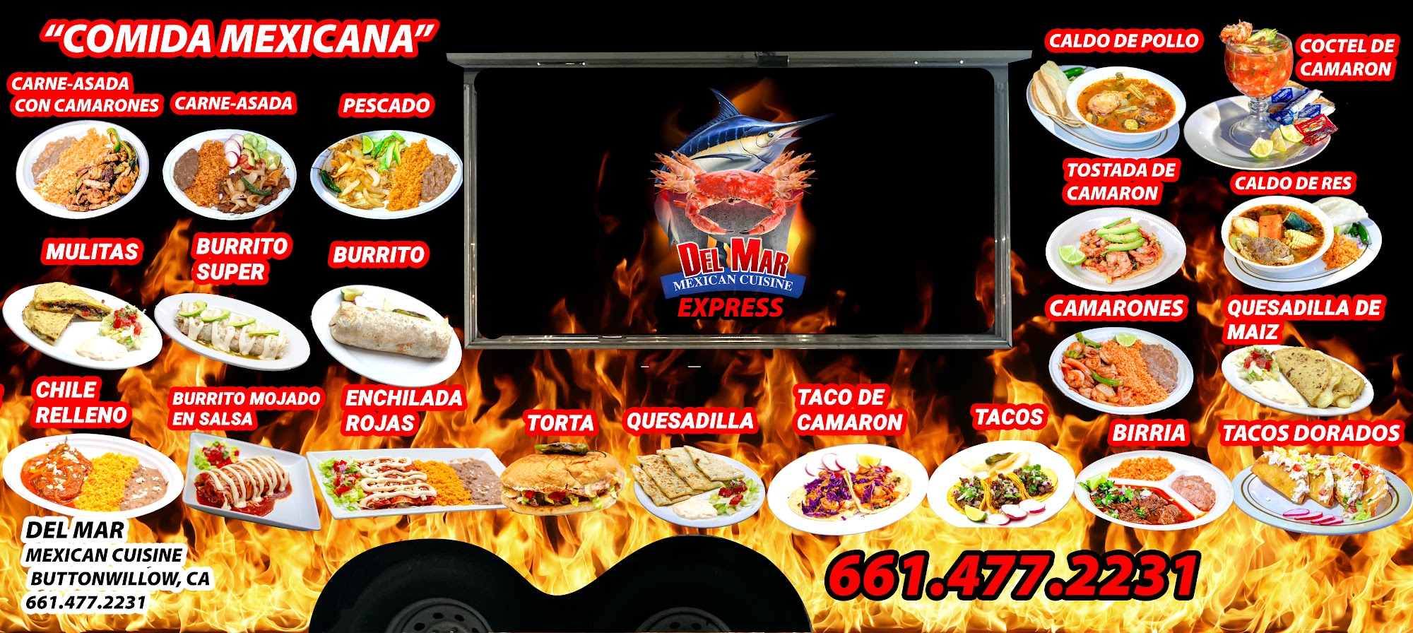 Del Mar mexican Cuisine Menu