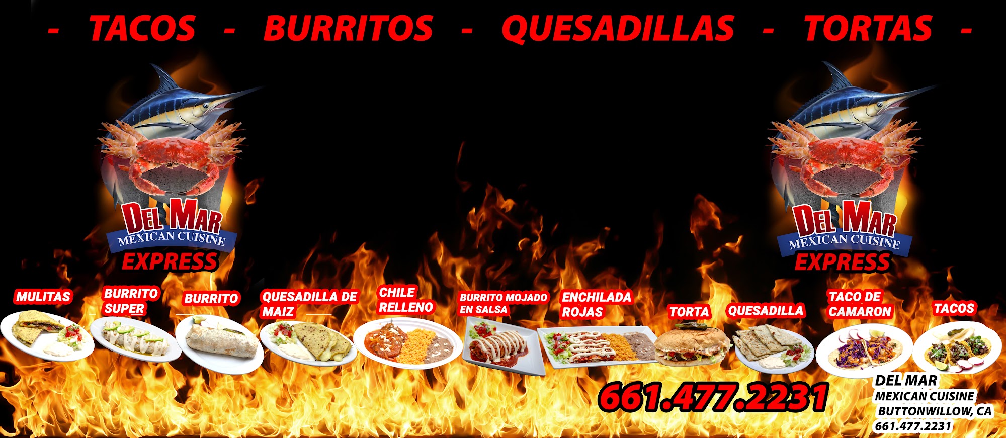 Del Mar mexican Cuisine Menu