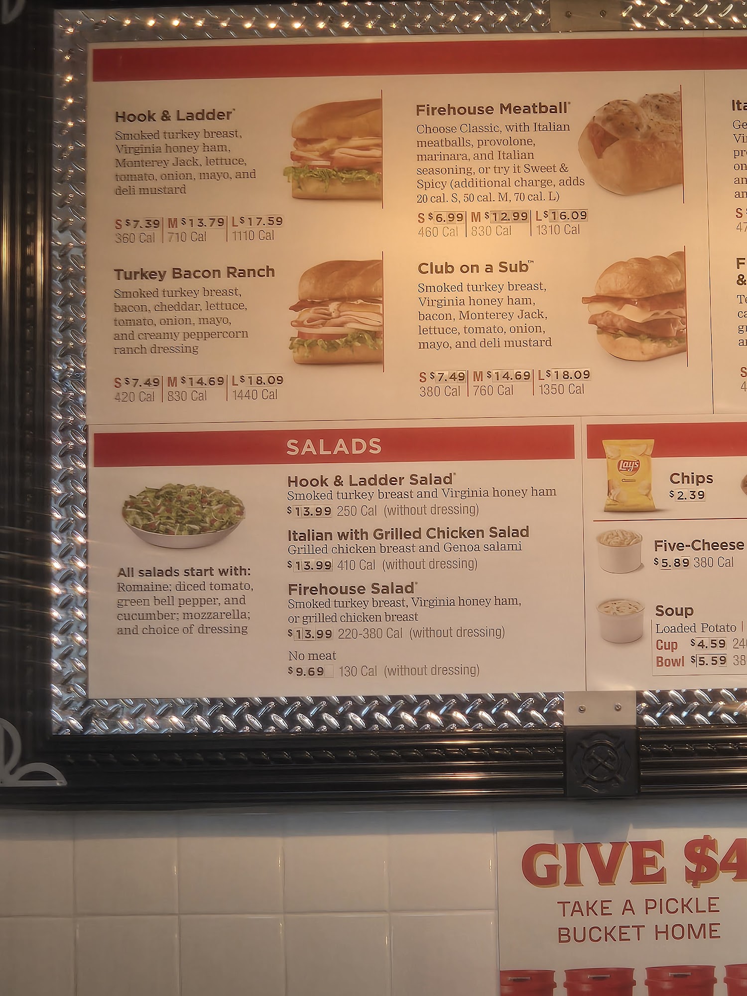 Firehouse Subs Pajaro Dunes Center Menu