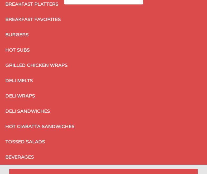 Trimana Restaurant Menu