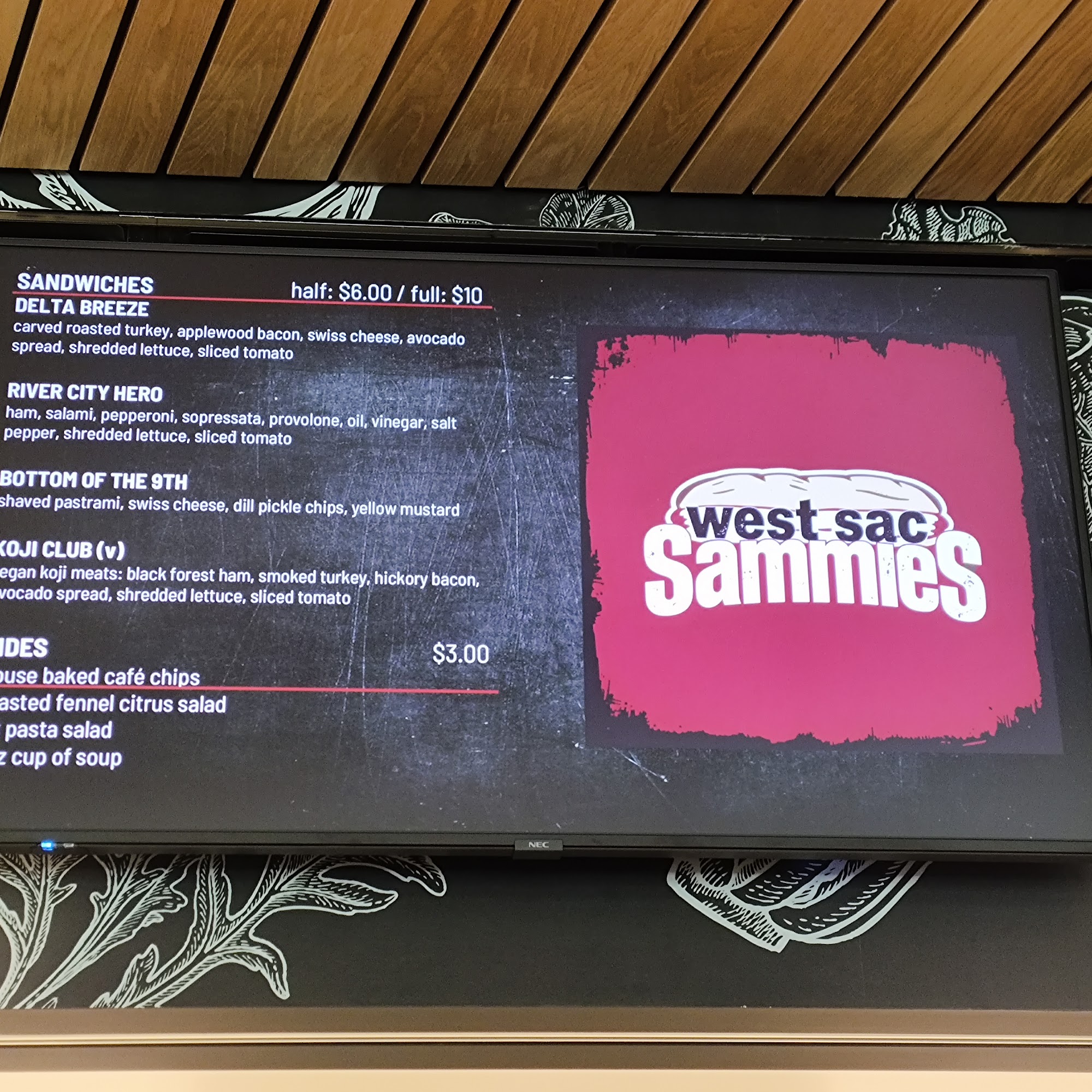 Corner Cafe Menu