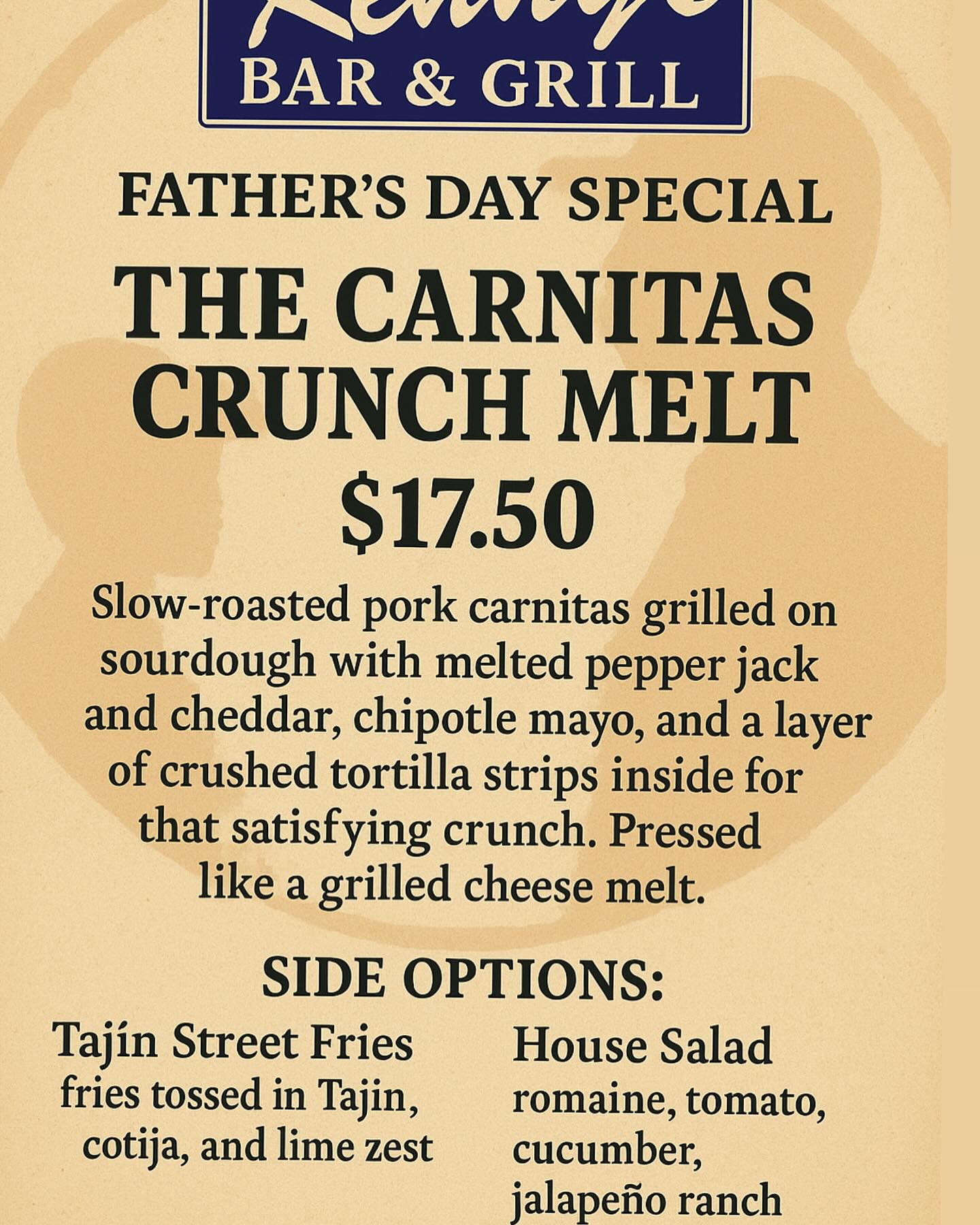Kenny's Bar & Grill Menu