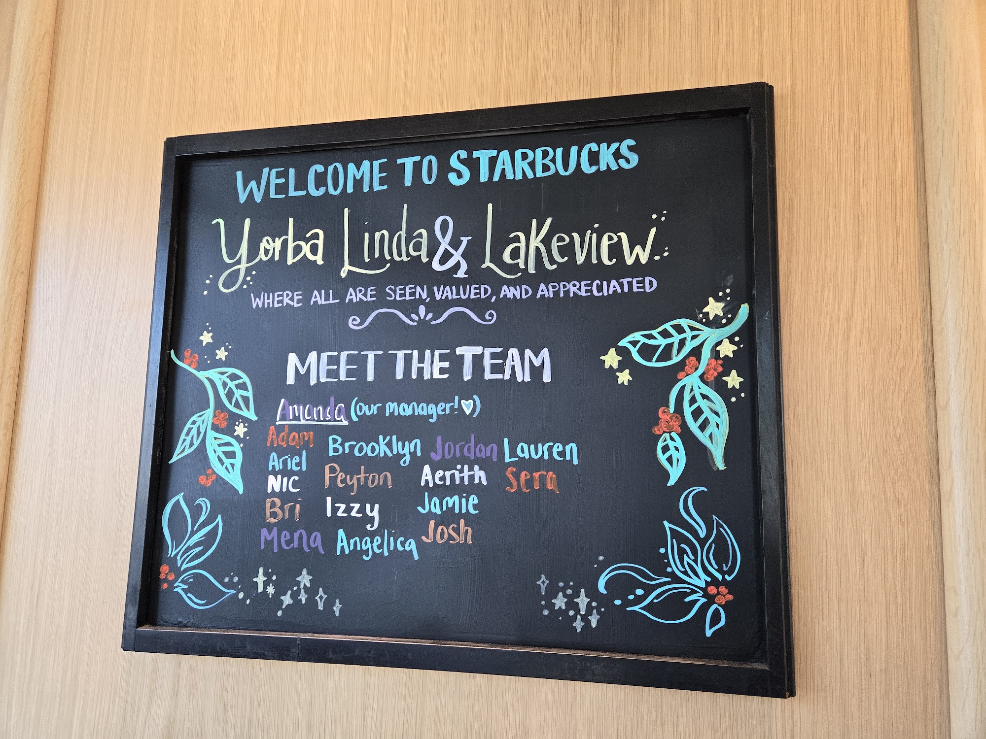 Starbucks Menu
