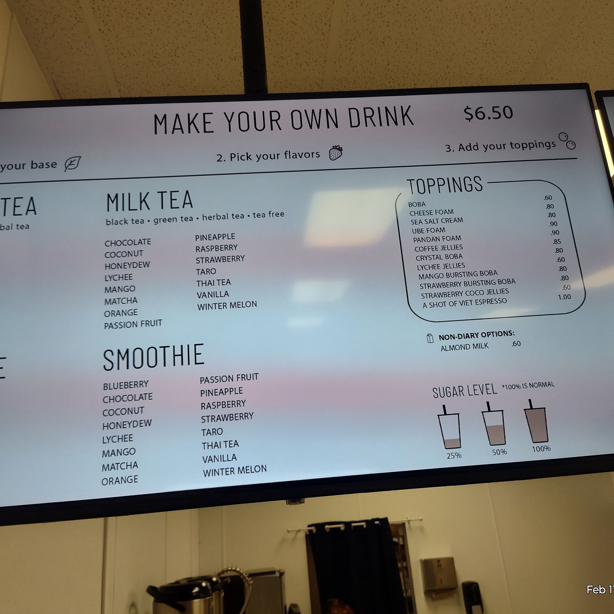 BOBA LUV Yucaipa Menu