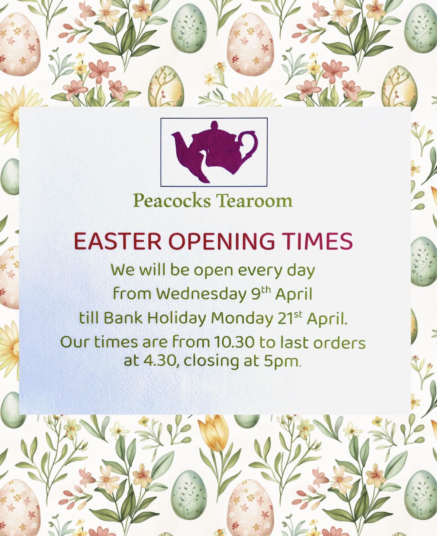 Peacocks Tearoom