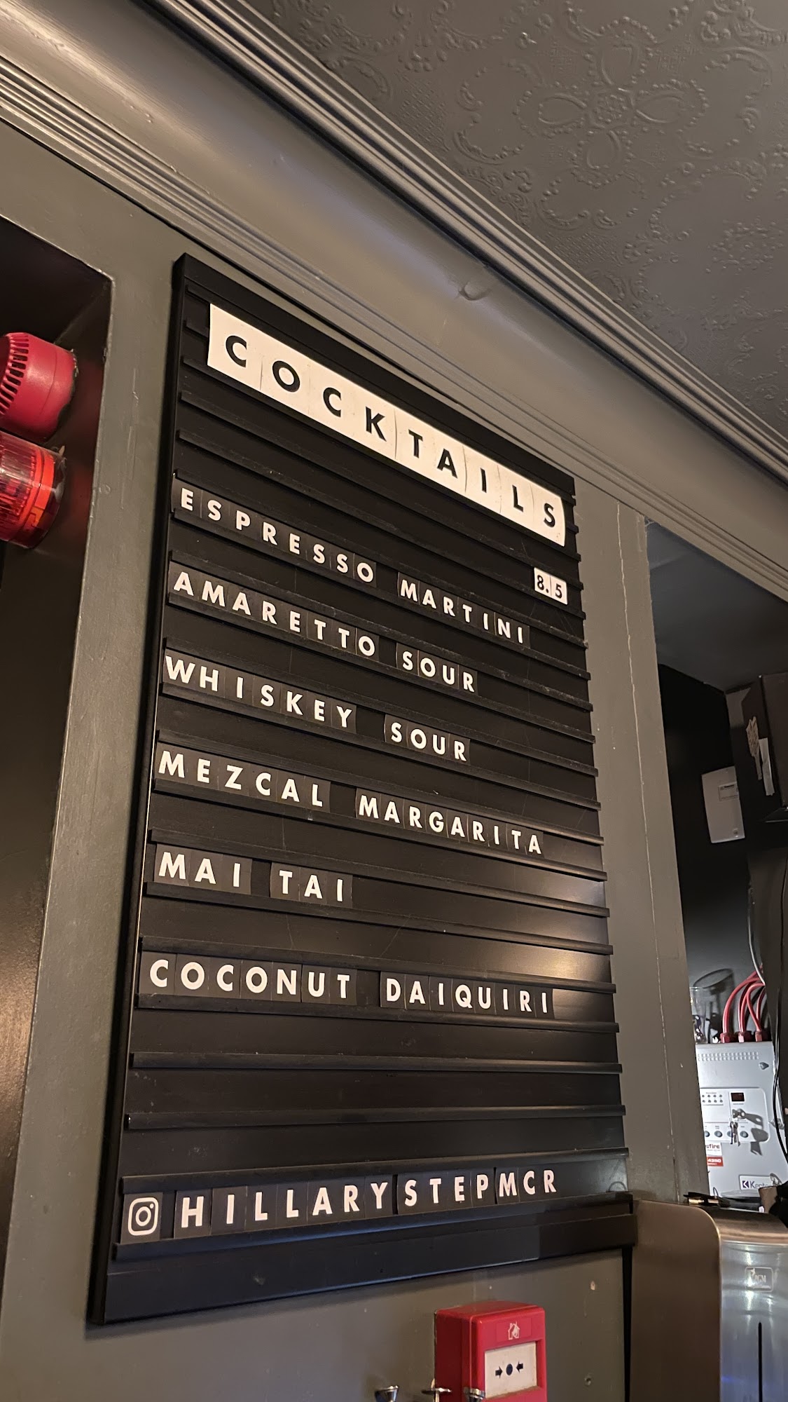 The Hillary Step Menu