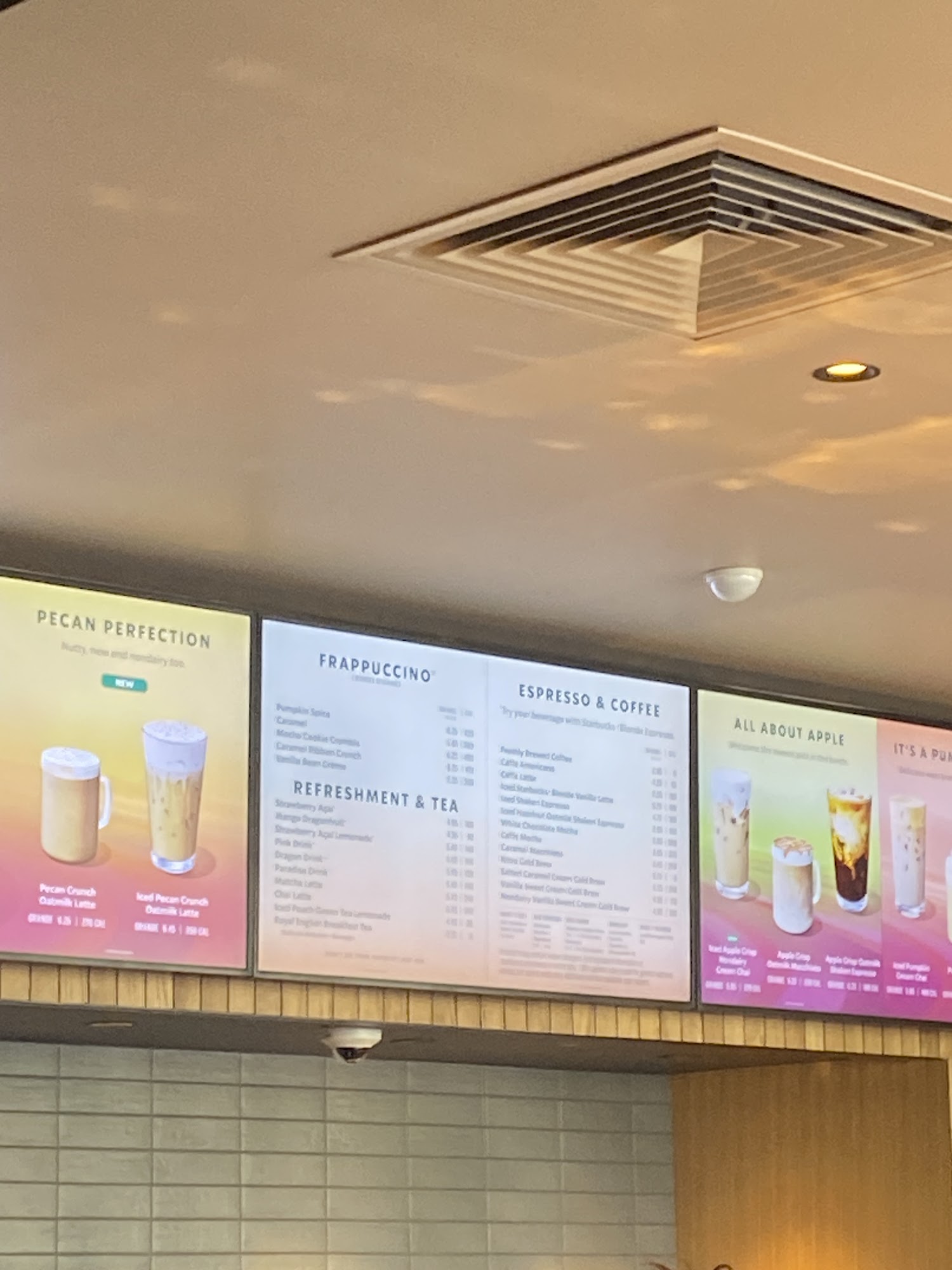 Starbucks Menu