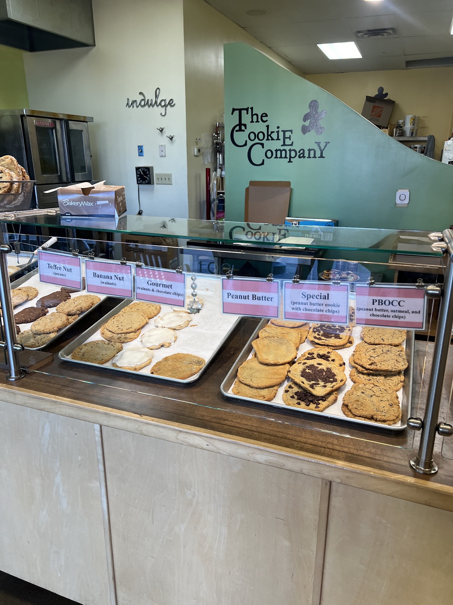The Cookie Company Menu