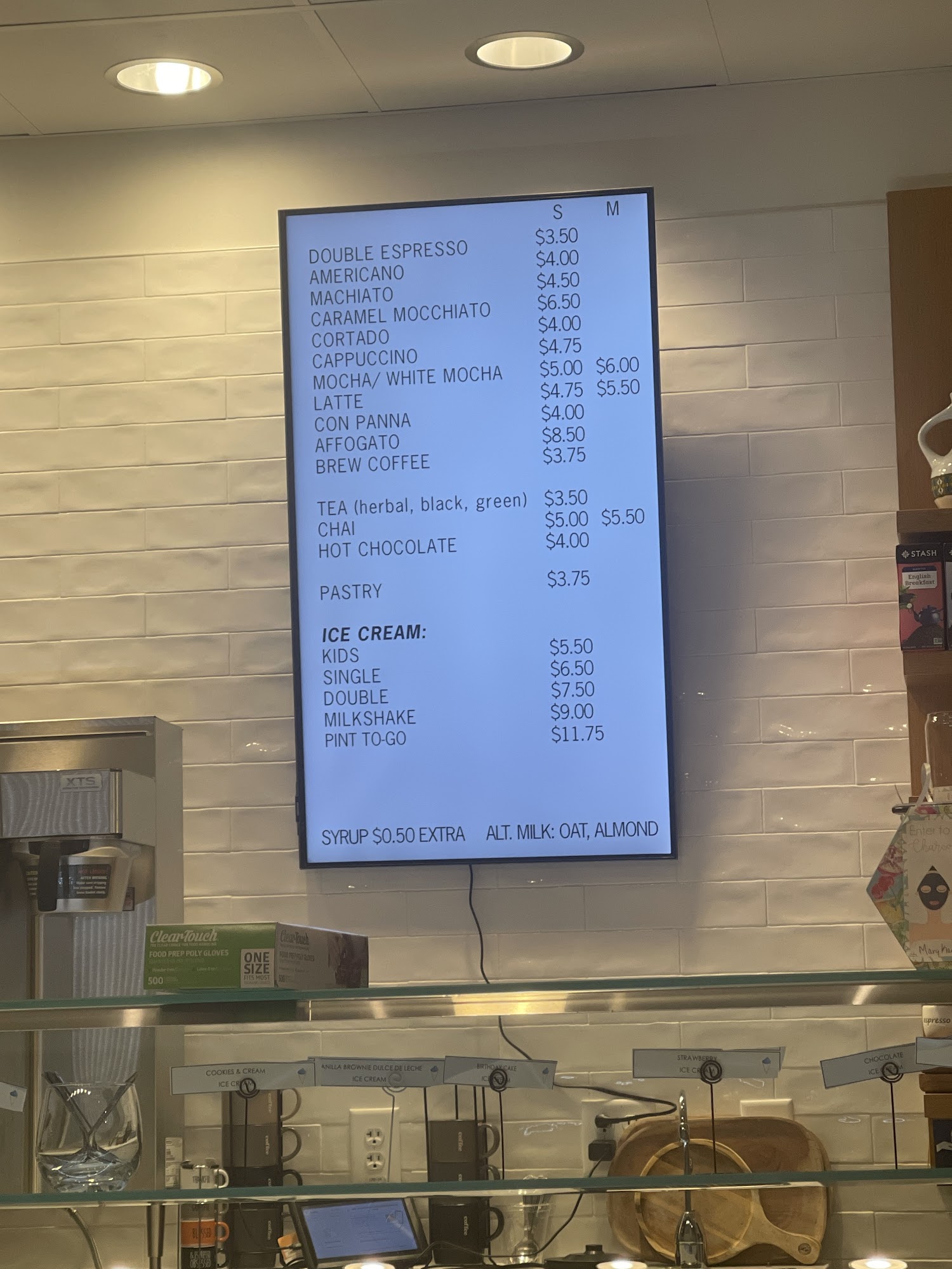 Gera Coffee & Ice Cream Menu