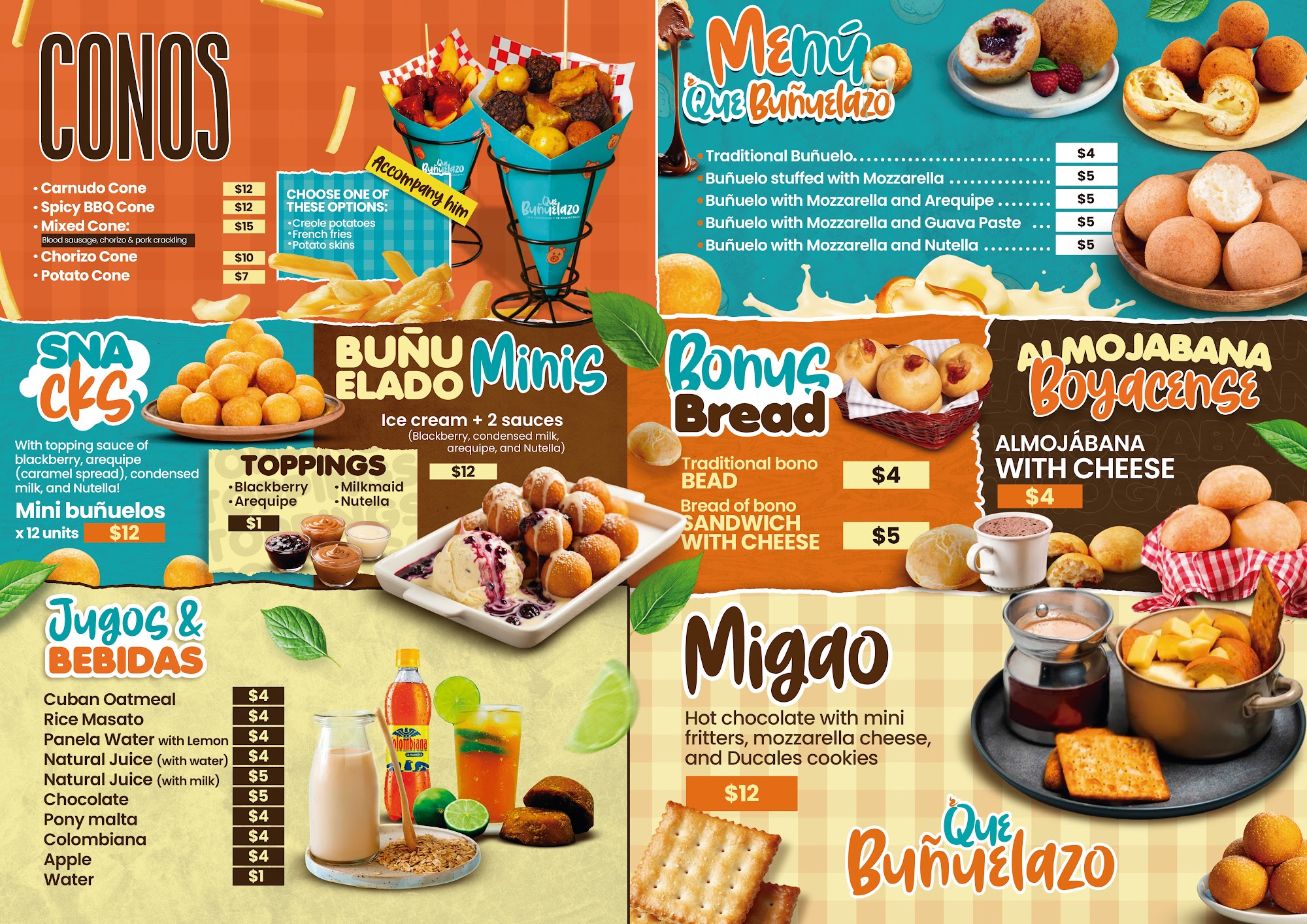 Que Buñuelazo Menu