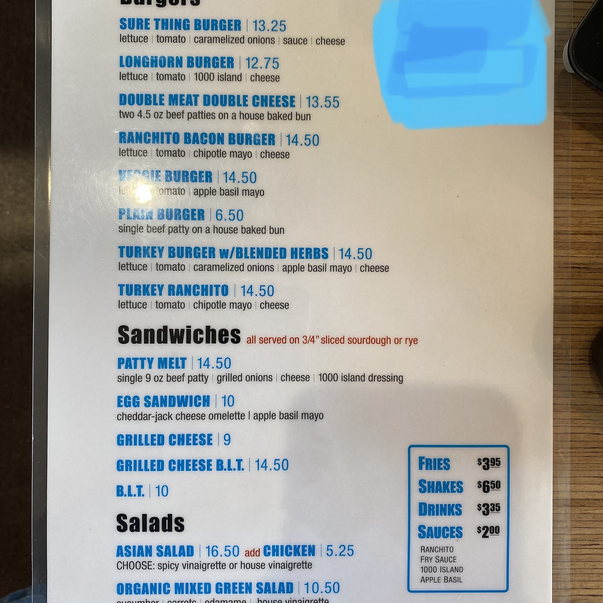 Sure Thing Burger Basalt