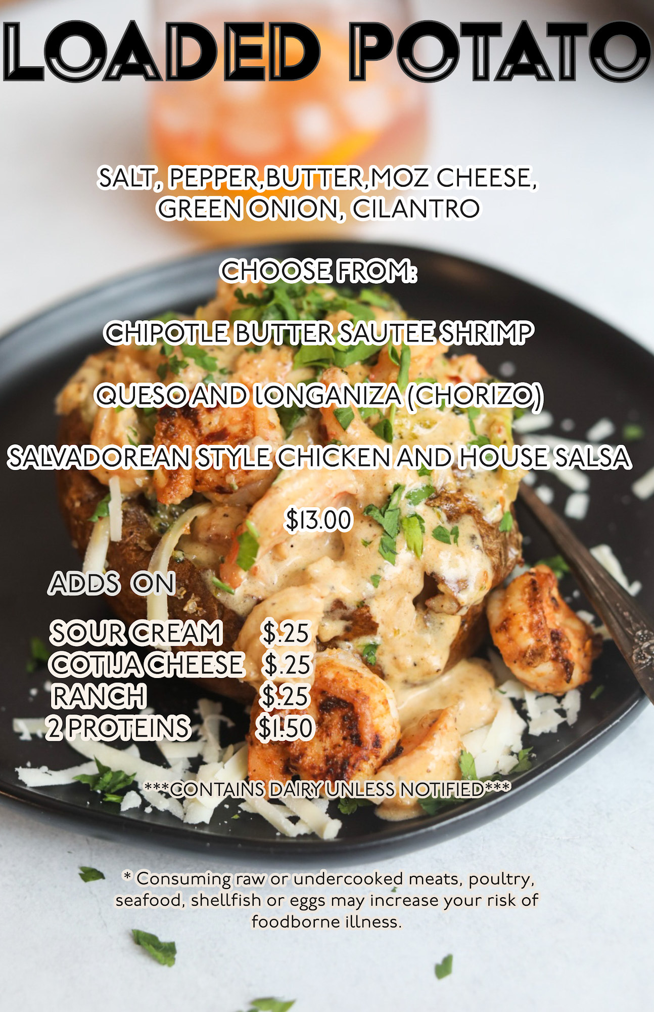 Estilo Salvadoreno Menu