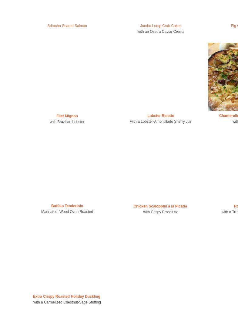 Bravo Fine Catering Menu