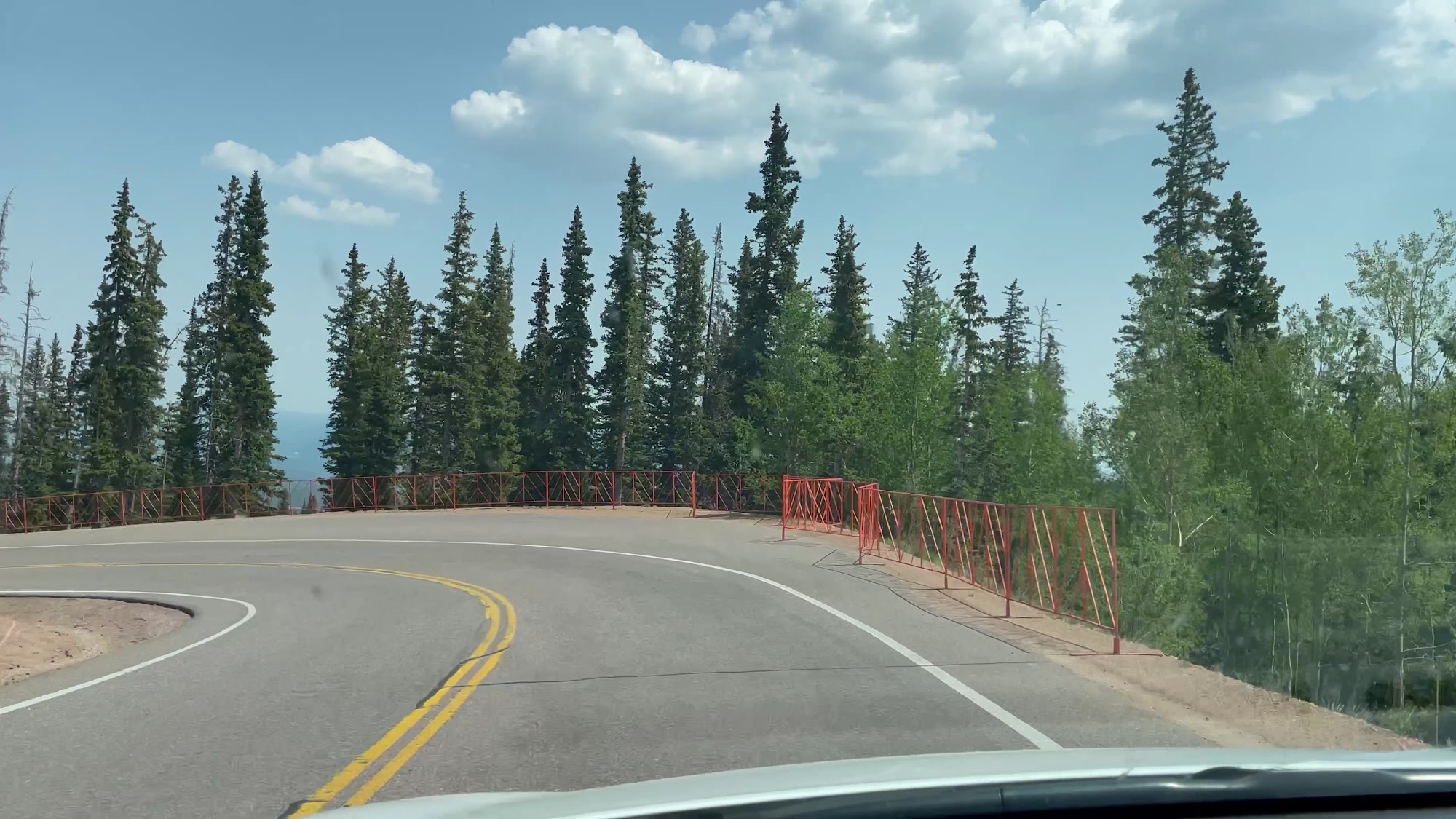 Pikes peak road rest stop Menu