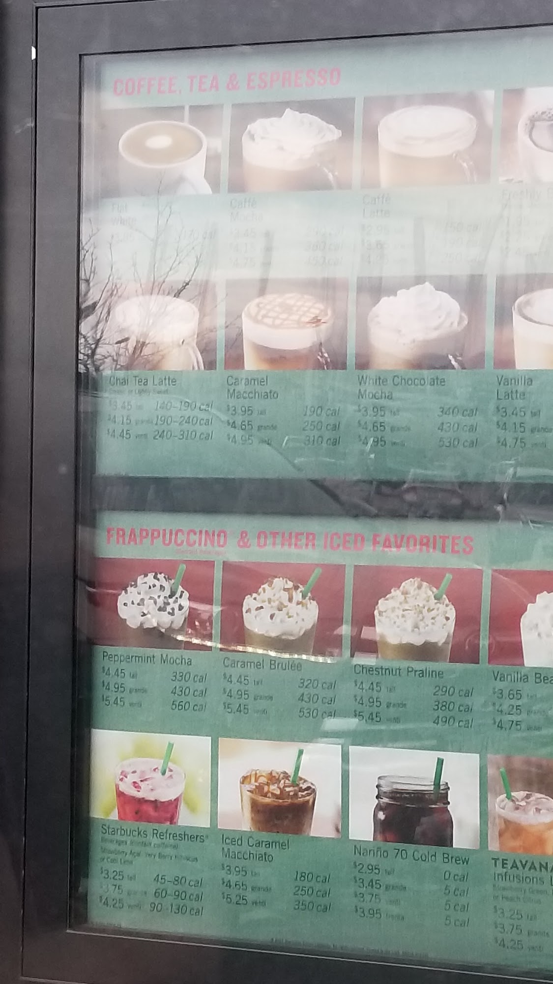 Starbucks Menu