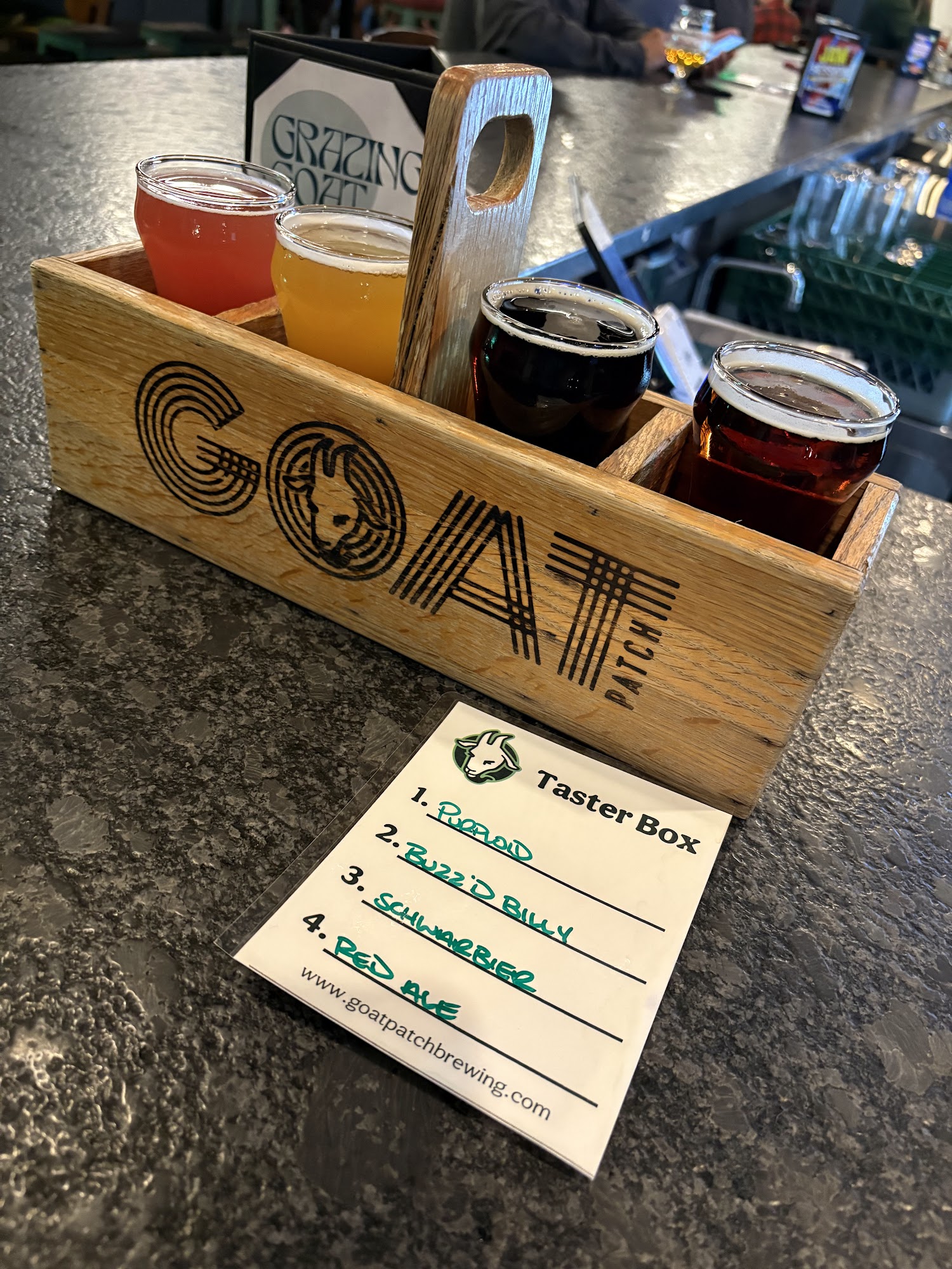 Goat Patch Brewing Company - Northgate Menu