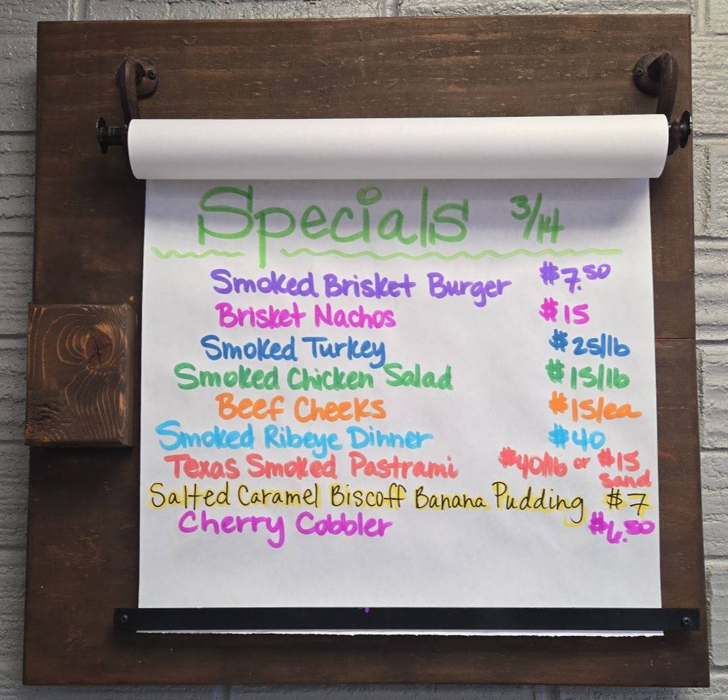 The Chuckwagon Menu
