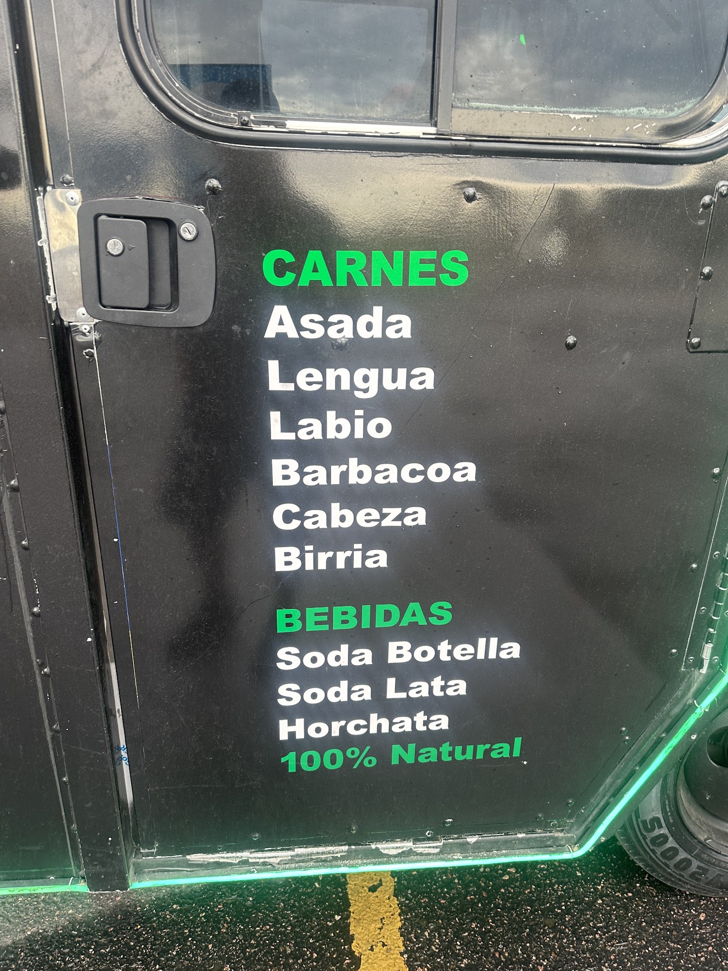 Tacos Al vapor Menu