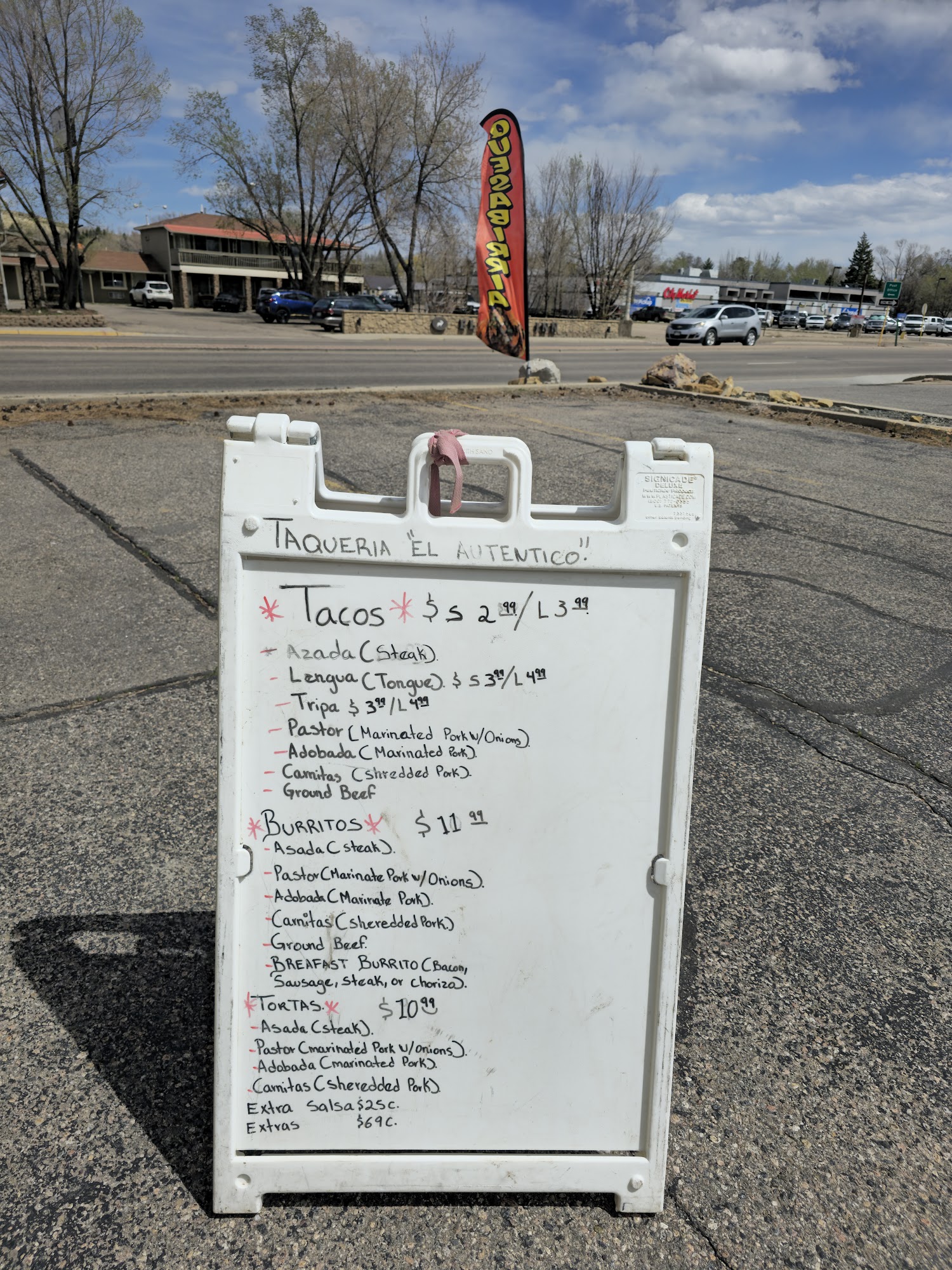 Taqueria El Autentico Menu