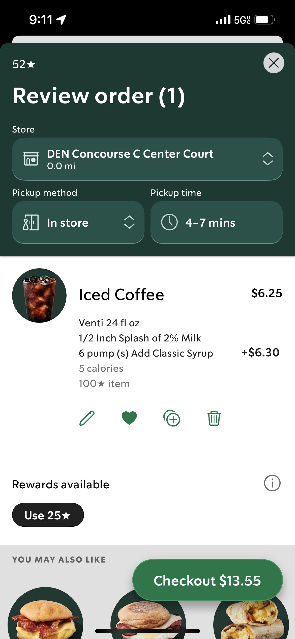 Starbucks Menu