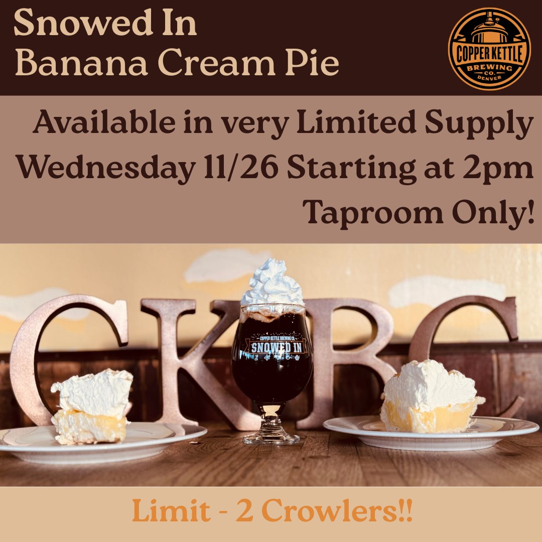 Copper Kettle Brewing Company Menu