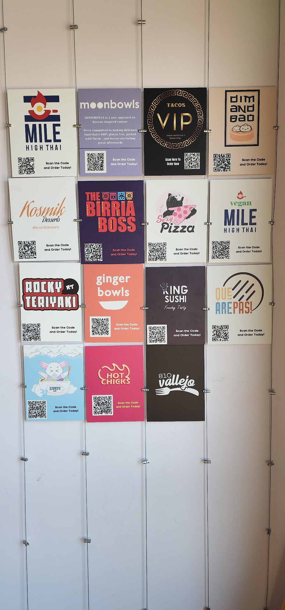 Kosmik Desserts Menu