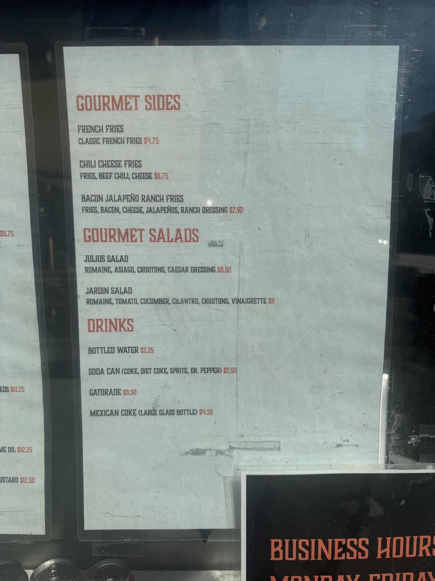 FancyJoesDogs Menu